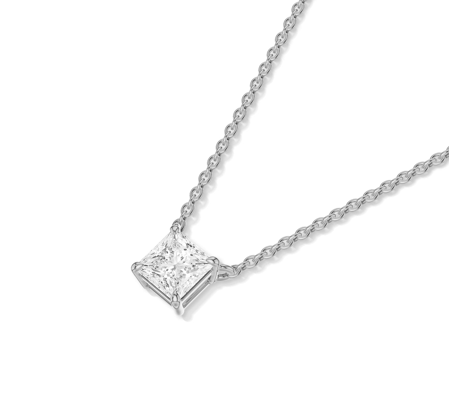 white gold diamond necklace