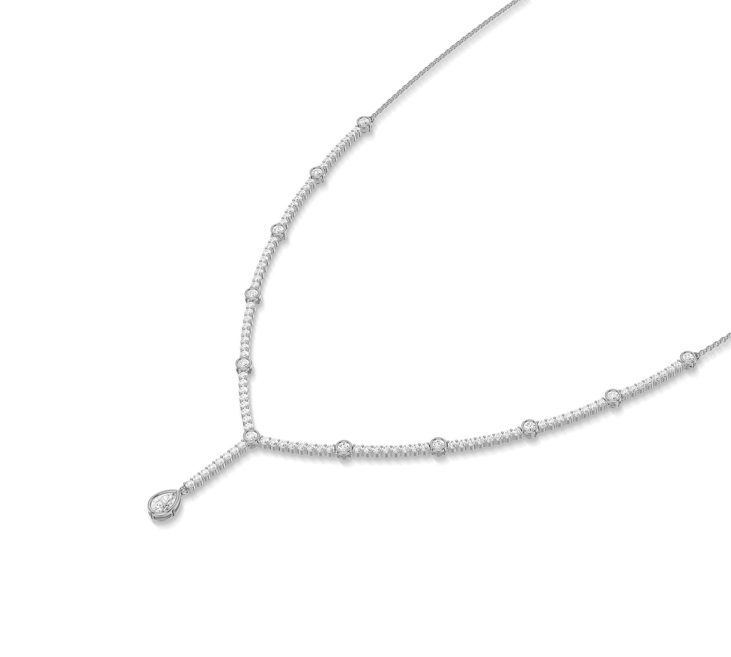 Modern Y-chain necklace design