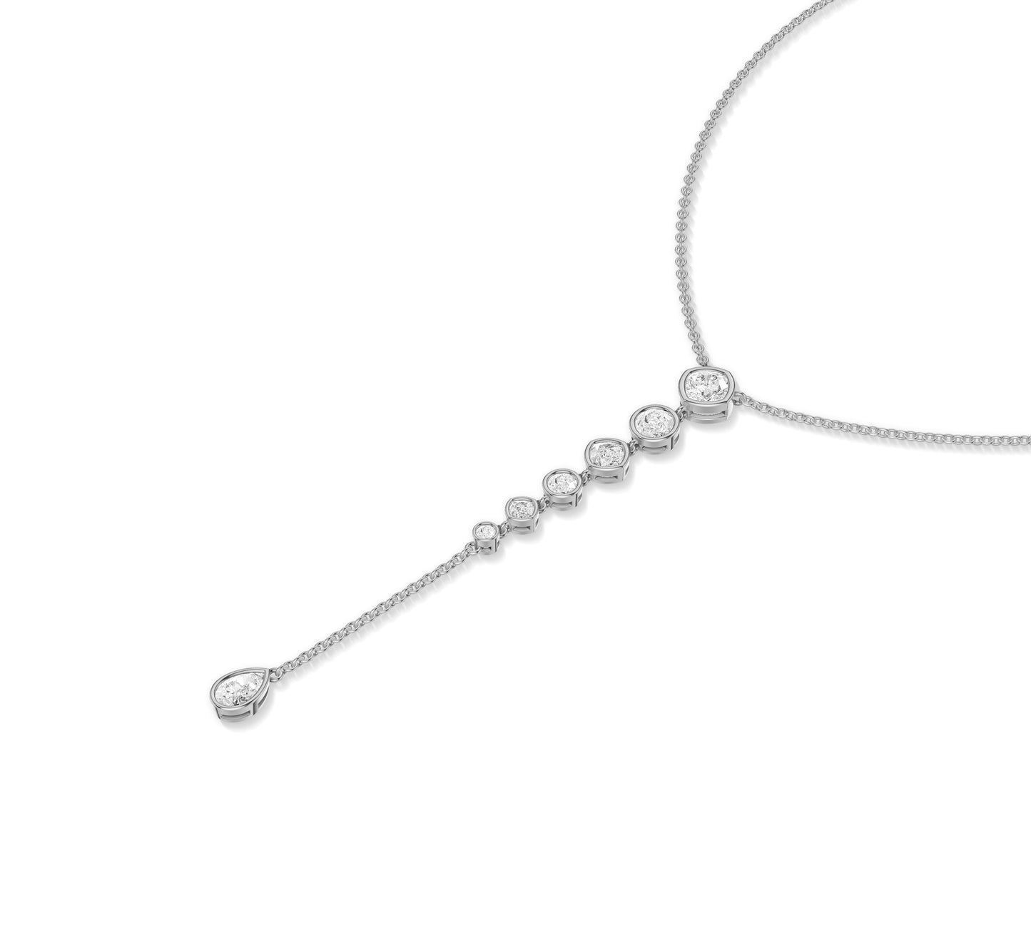 diamond y necklace