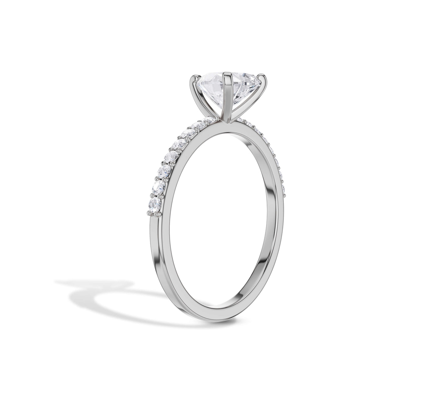 heart ring with diamonds