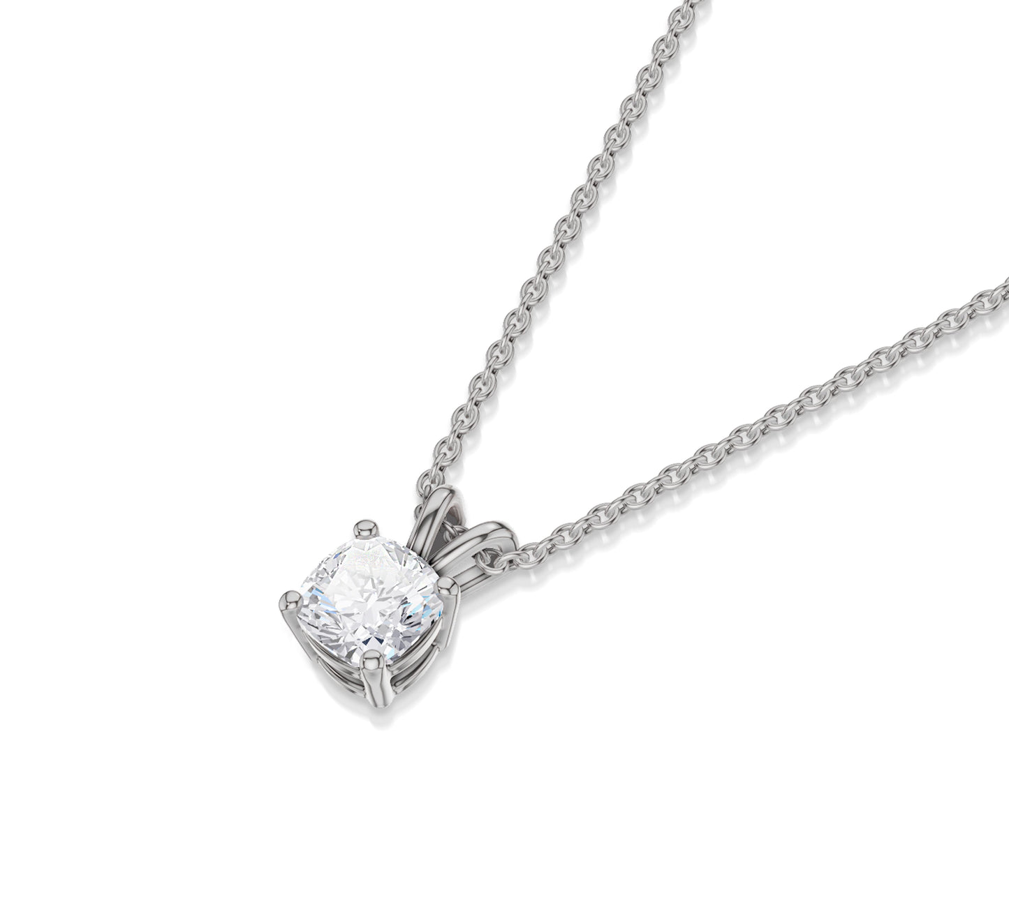 single diamond pendant necklace