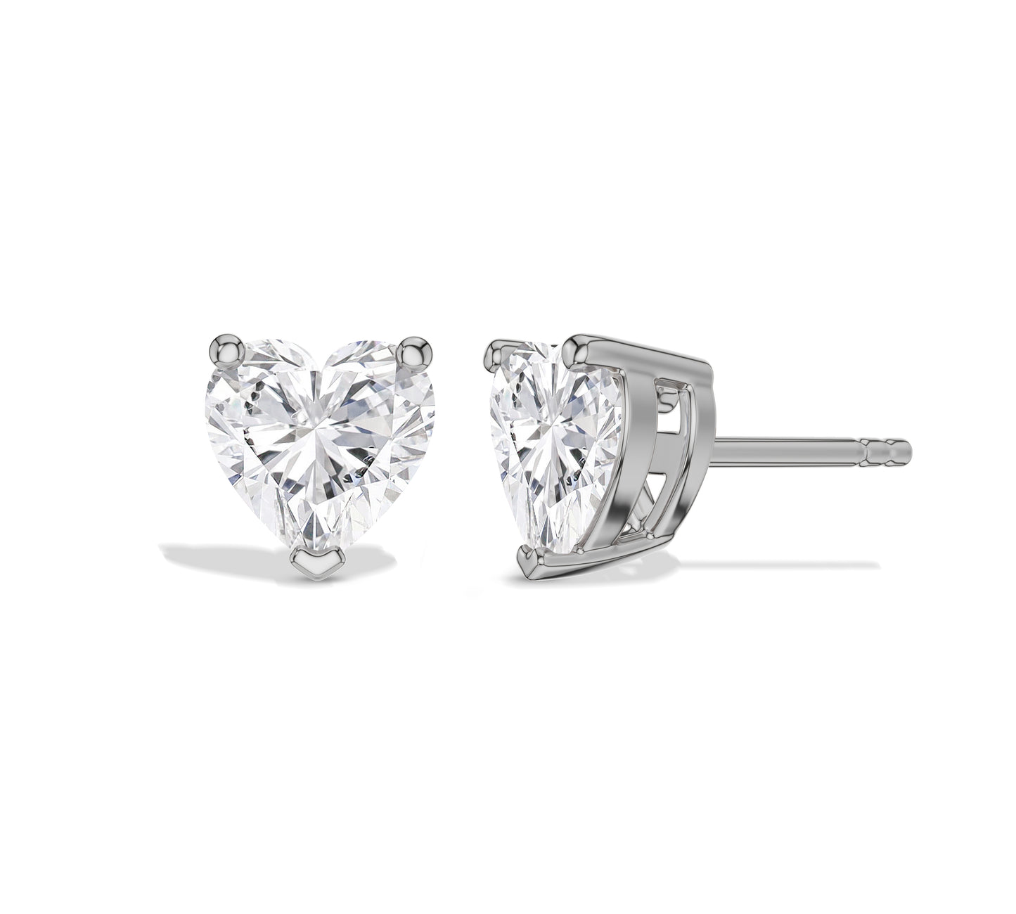 heart earring studs