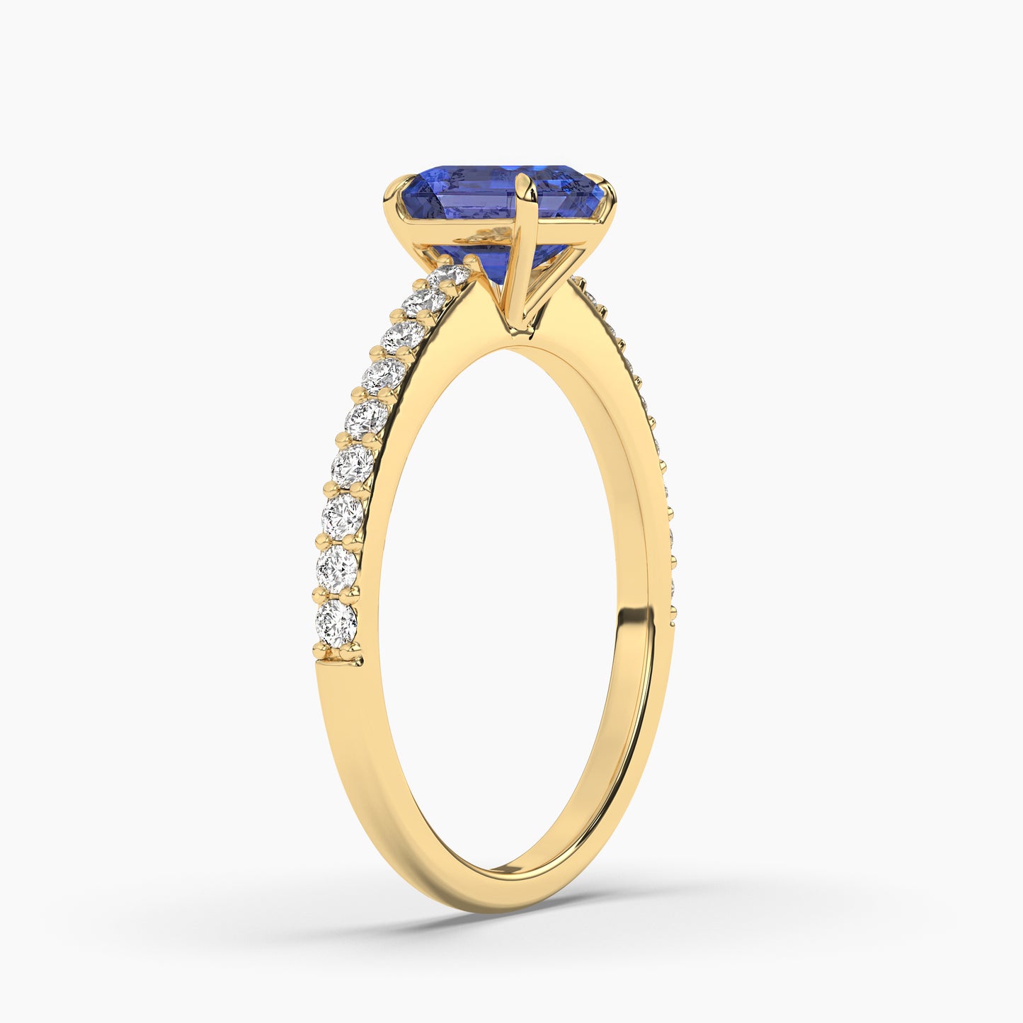 TEST solitaire ring with carat variation + gemstone