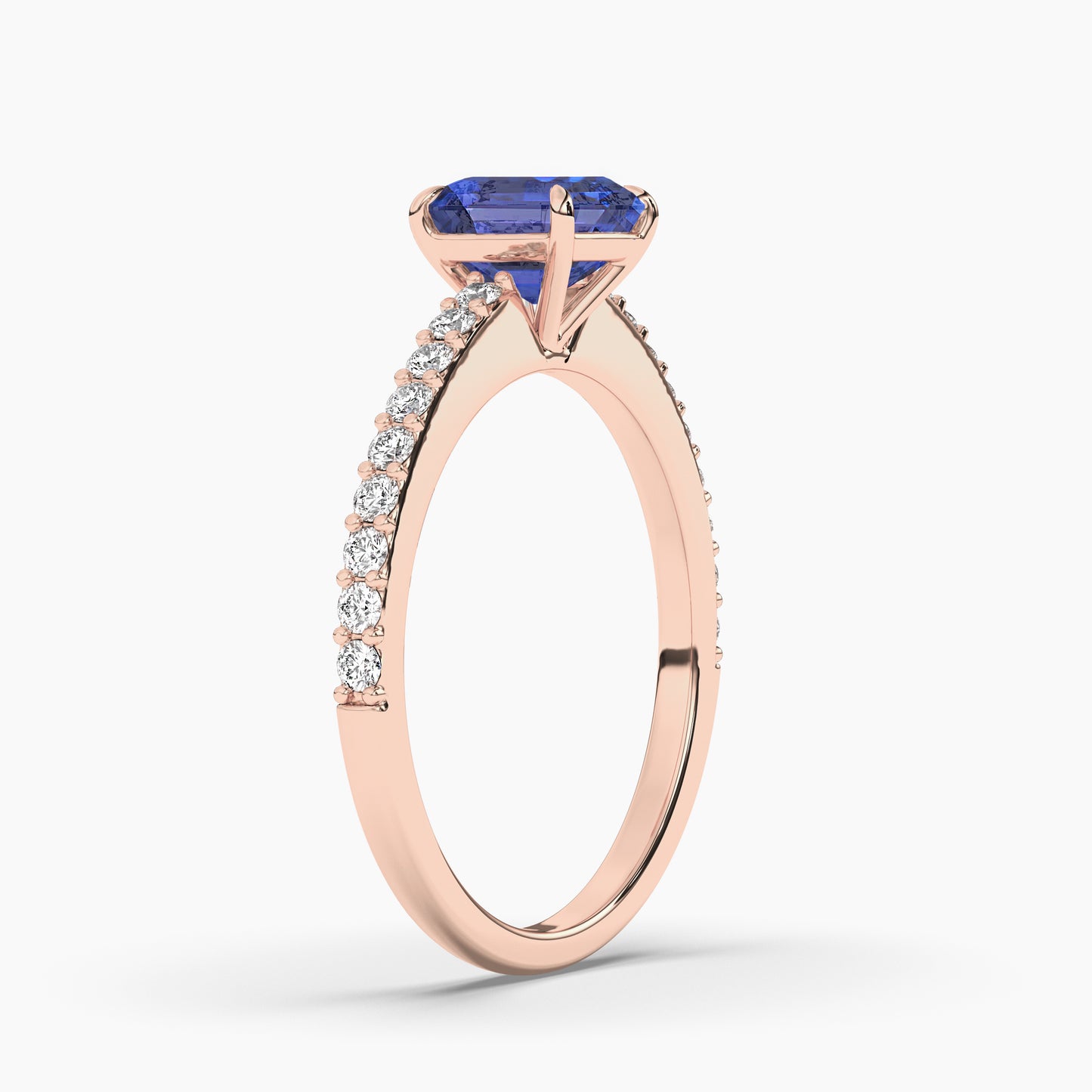 TEST solitaire ring with carat variation + gemstone