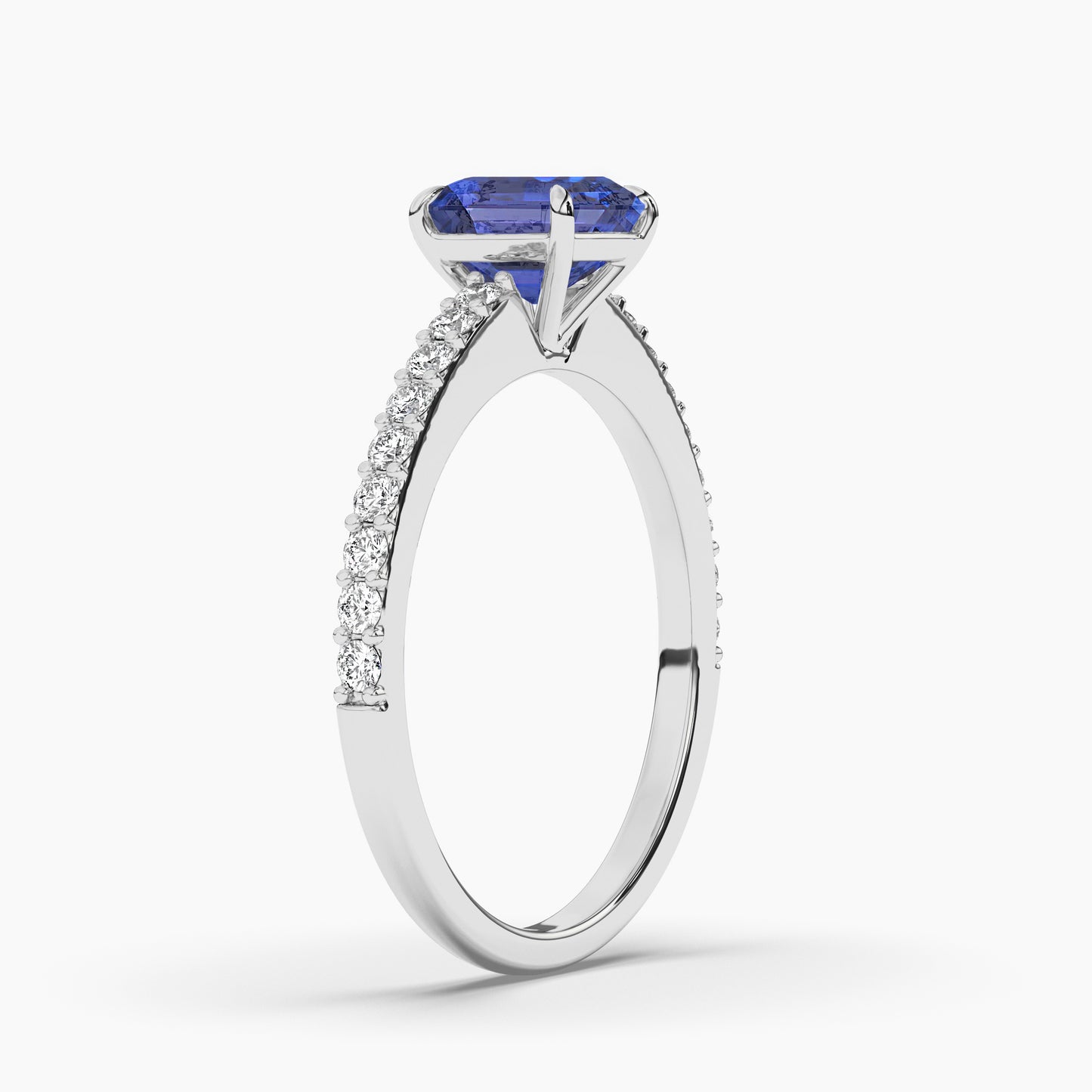 TEST solitaire ring with carat variation + gemstone