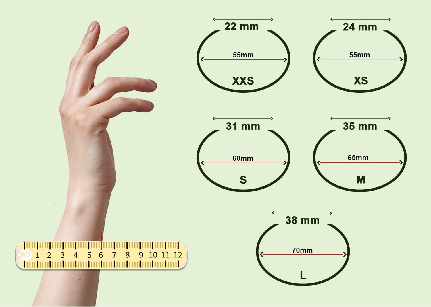 cuff bracelet size guide