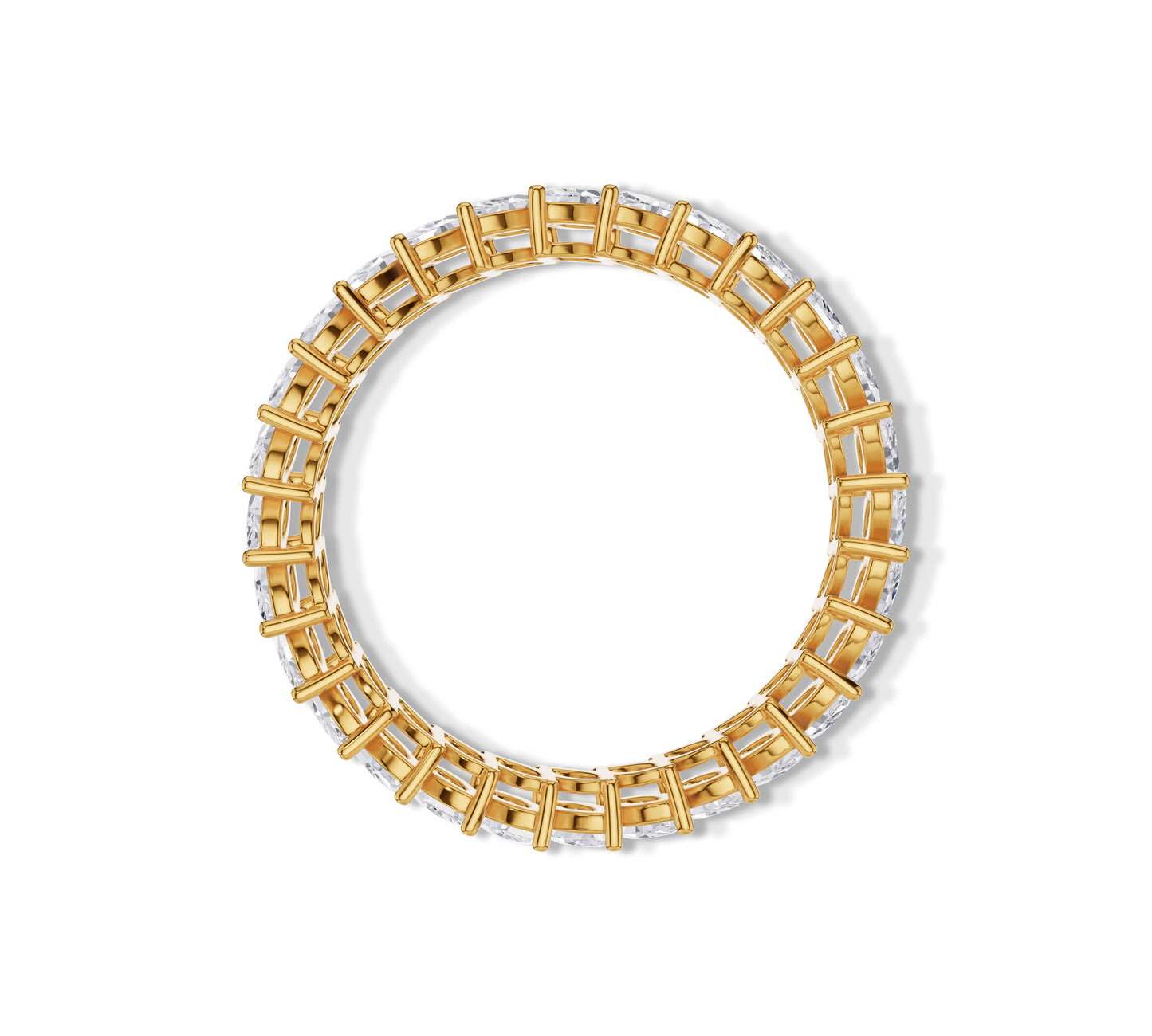 Elegant eternity band with lab-grown diamonds