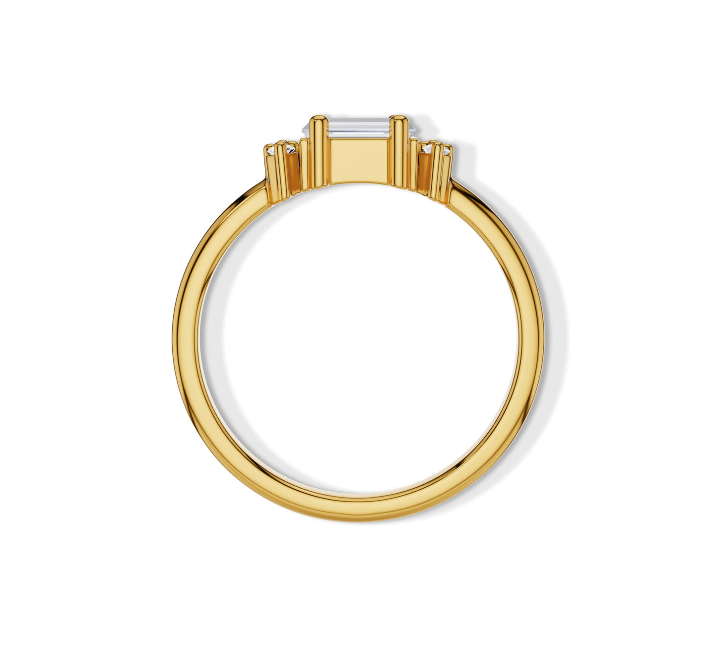 baguette cut diamond ring