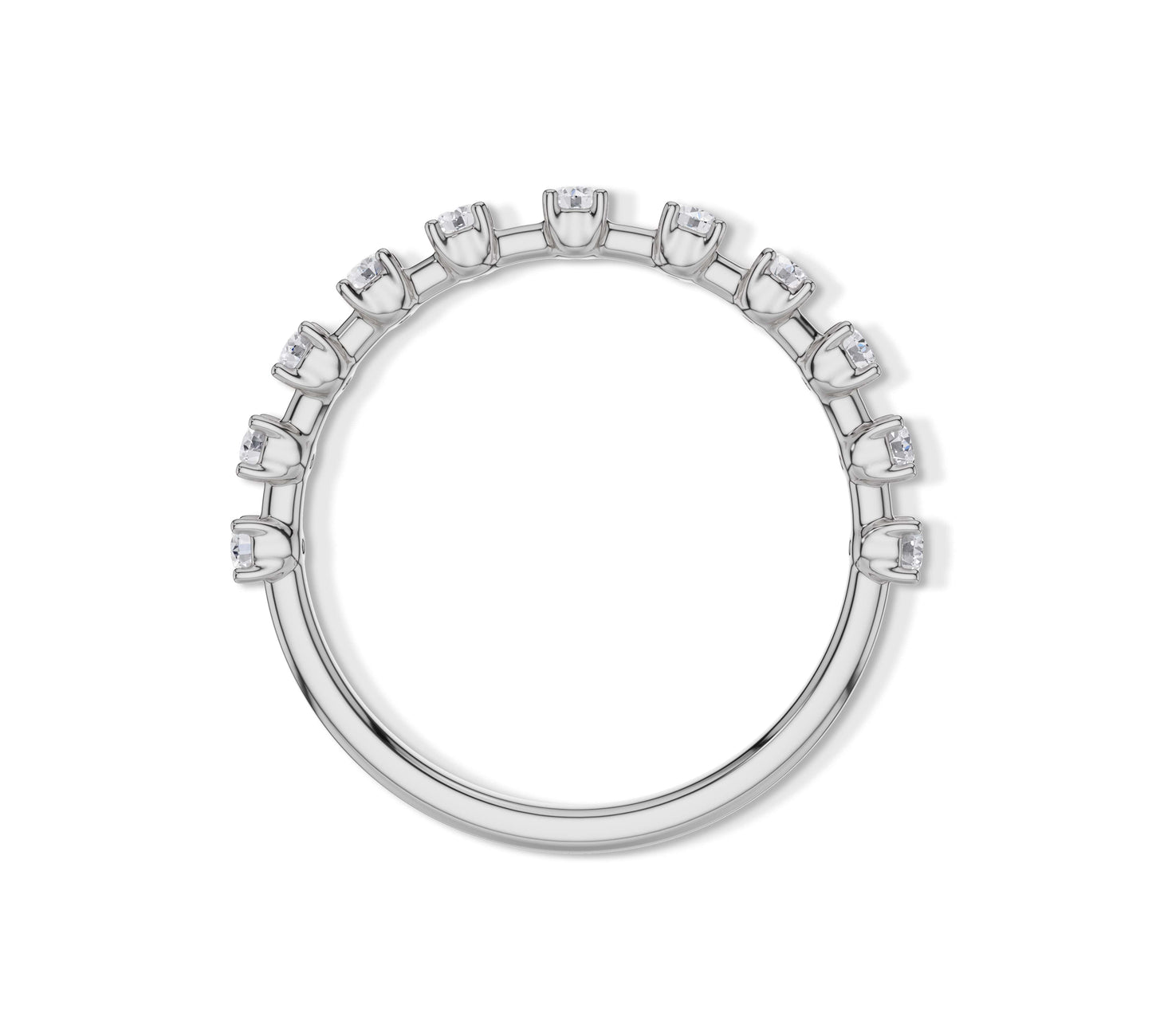 wedding ring band white gold