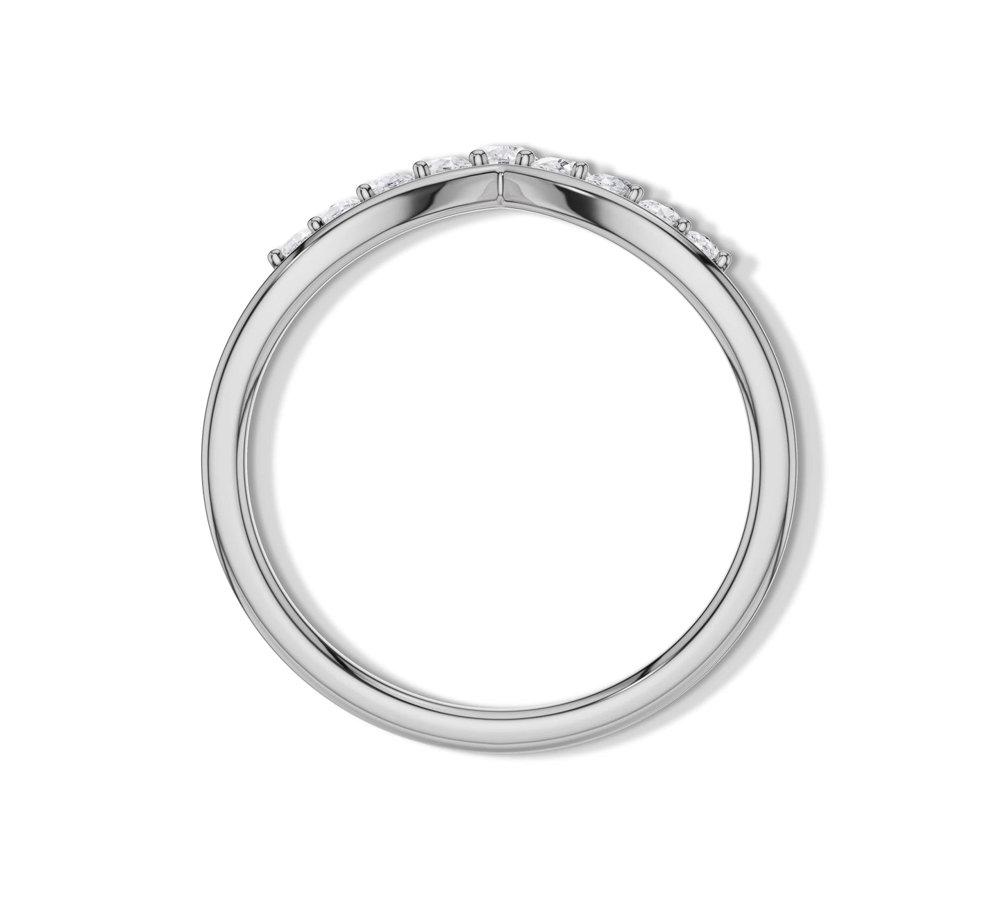 moissanite crown ring