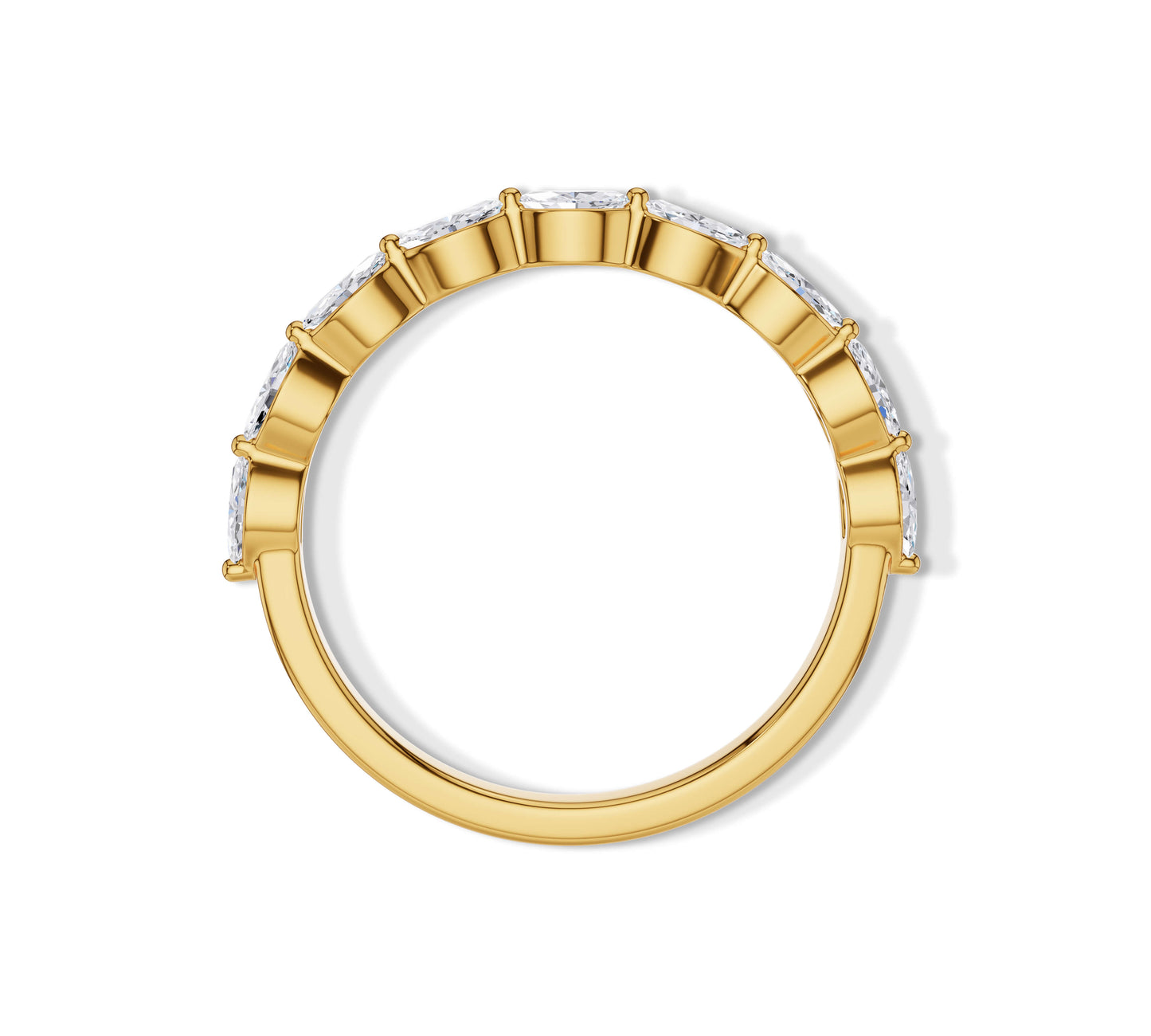 Designer yellow gold diamond ring