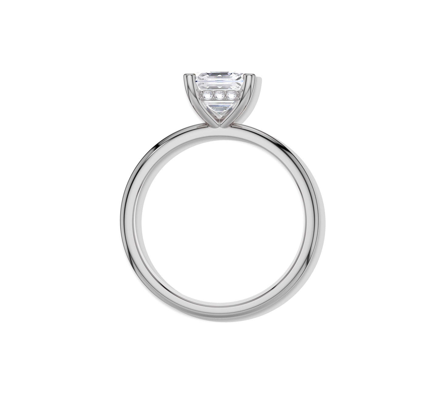halo white gold diamond ring