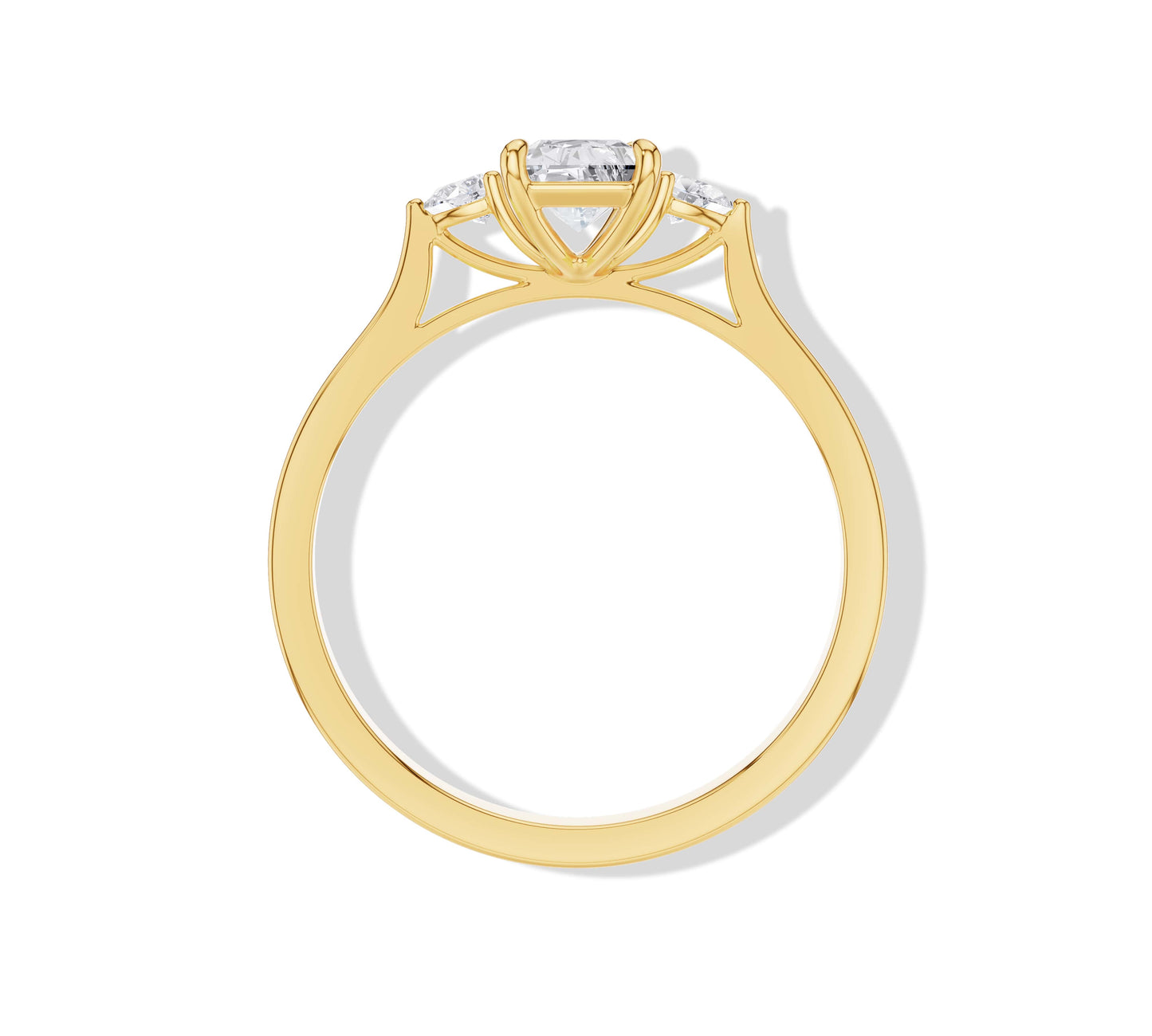 radiant engagement ring