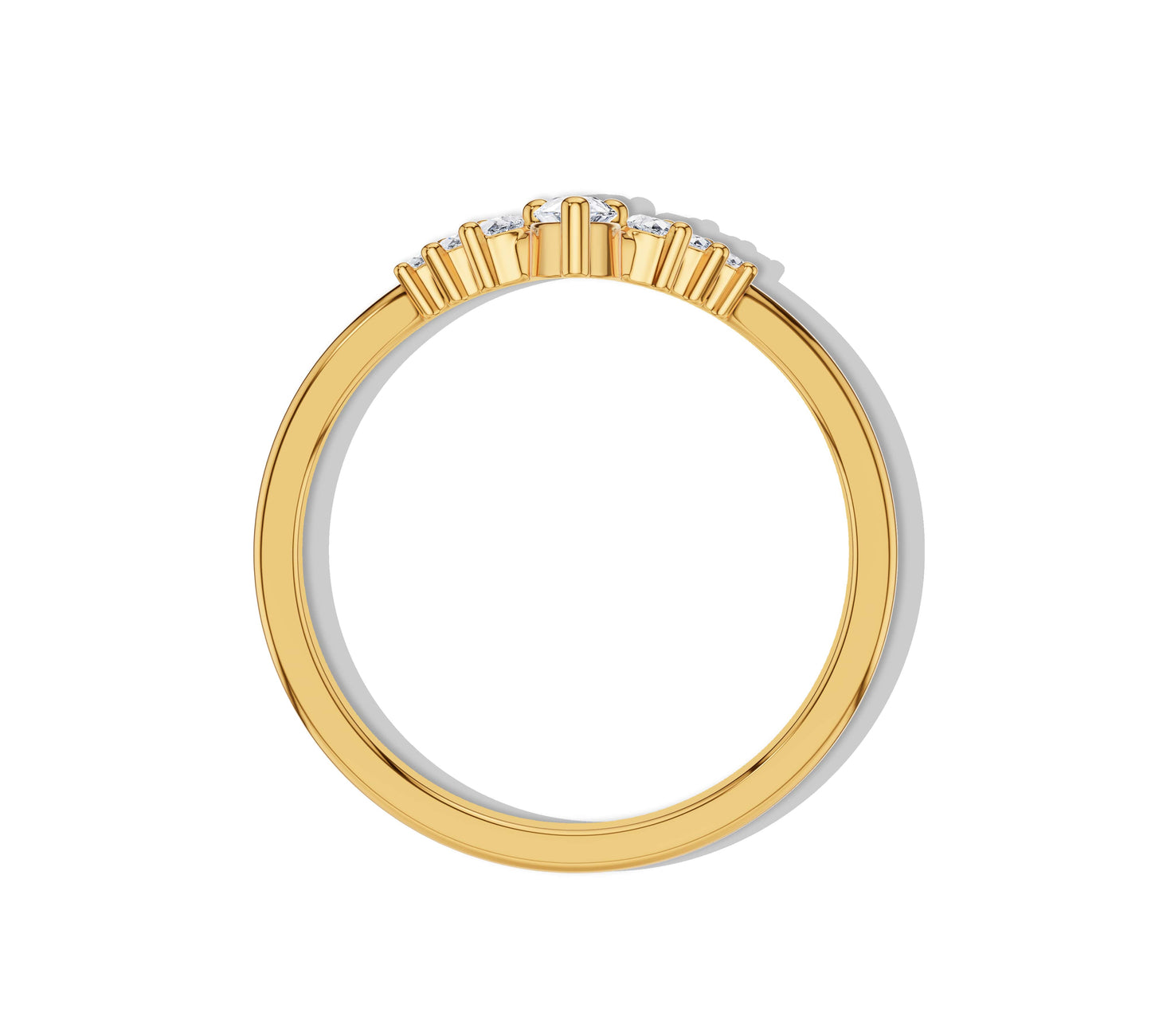 pear shaped ring gold