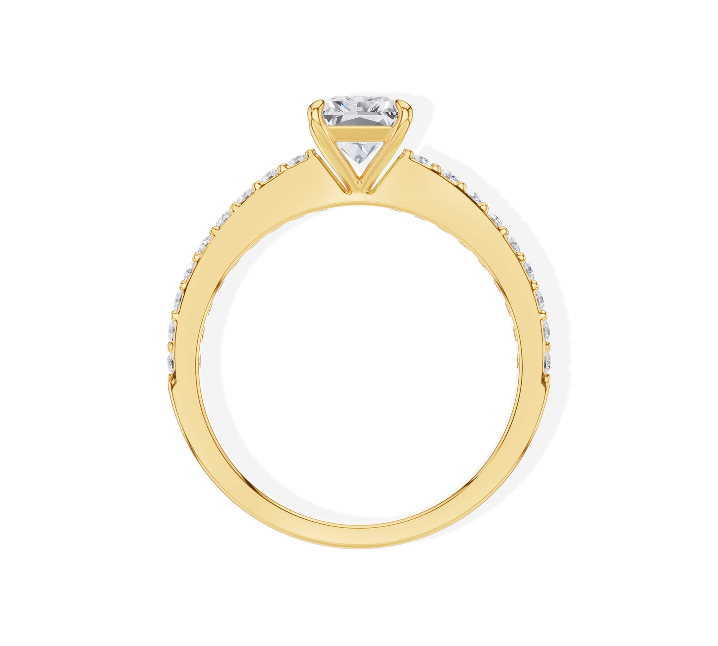 radiant engagement ring