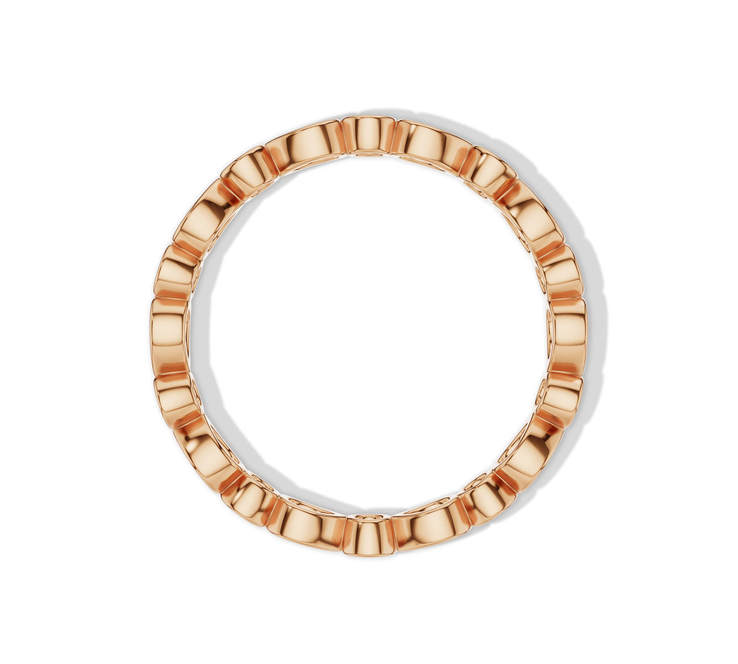 Romantic rose gold ring with pear and round diamonds