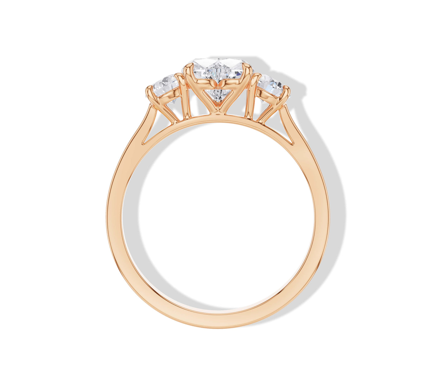 heart bridal ring