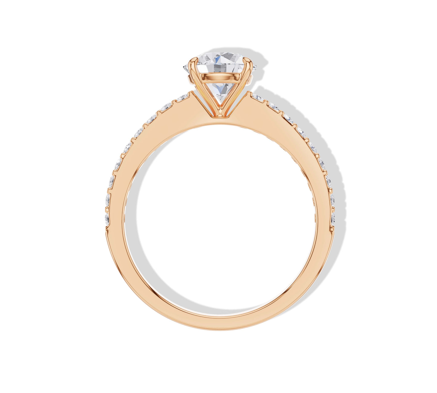 round diamond engagement ring
