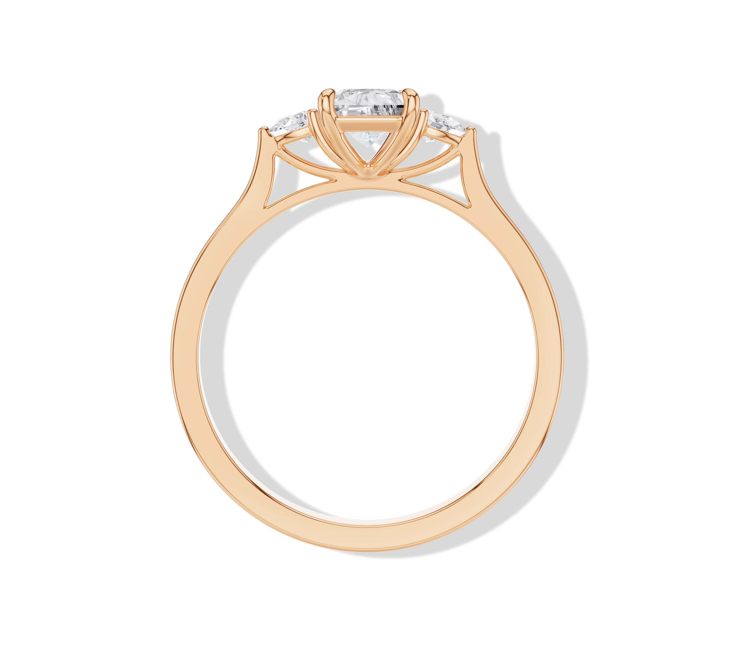 radiant diamond engagement ring