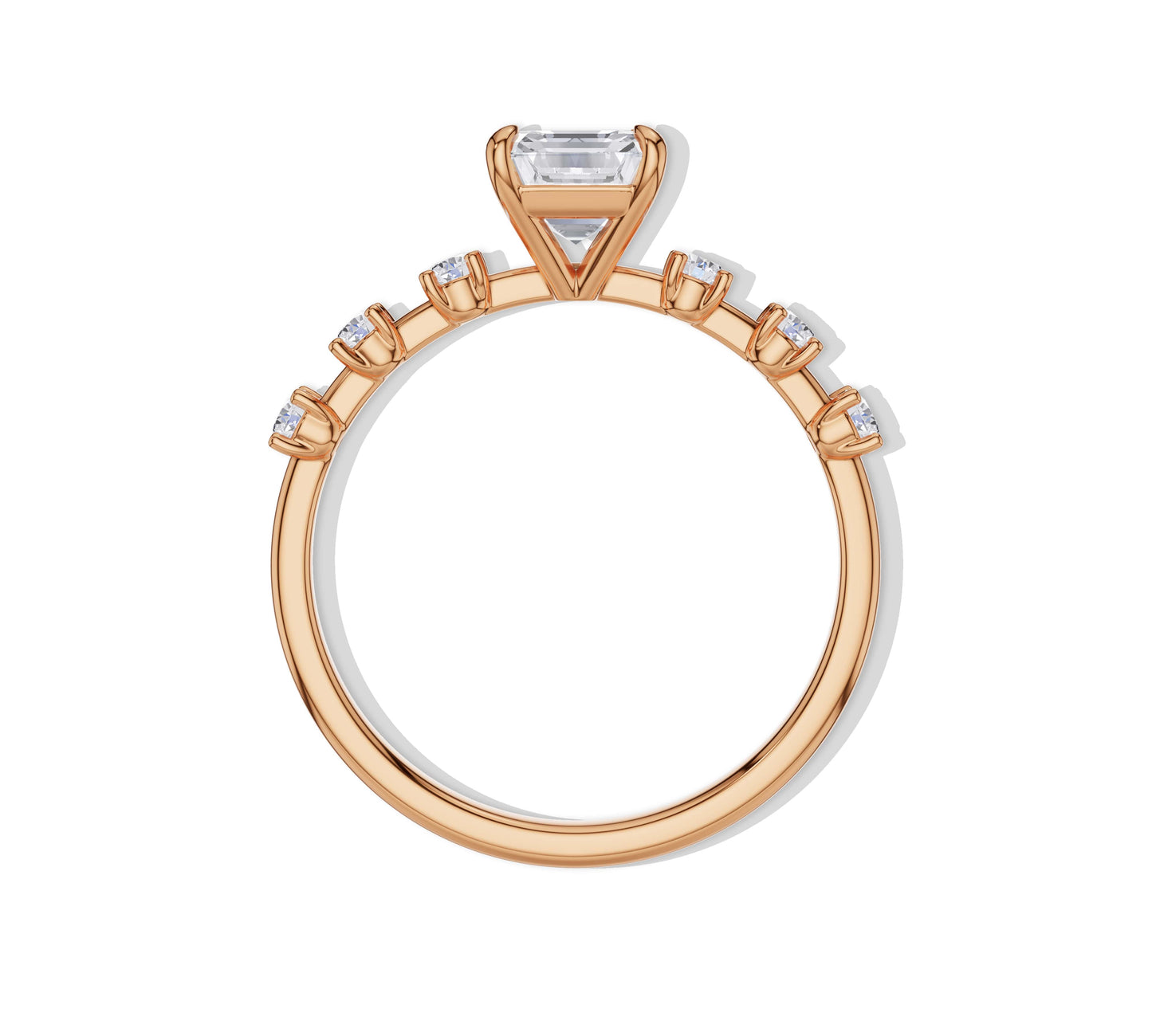 sideways oval engagement rings