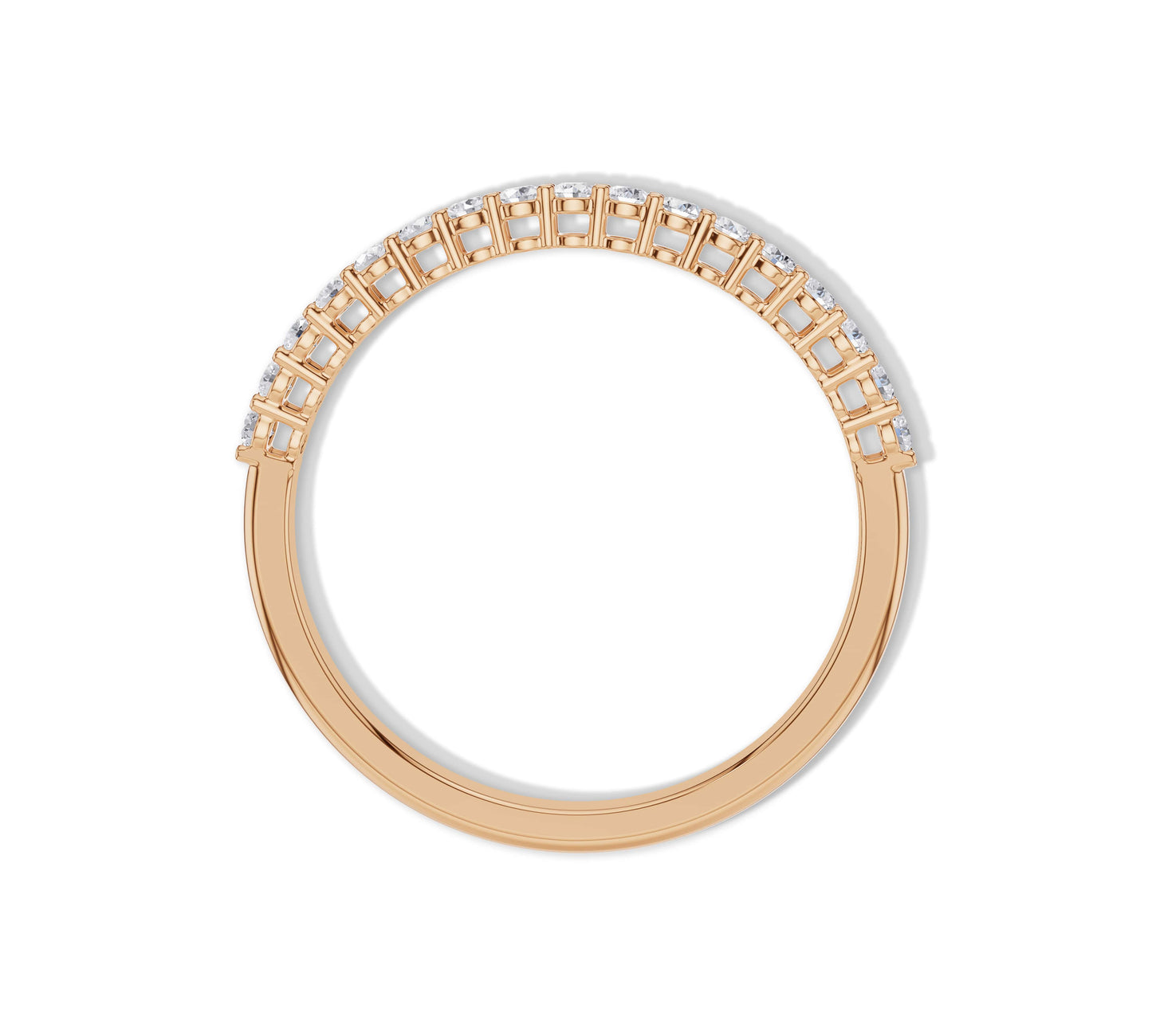 Elegant eternity ring with round cut diamonds