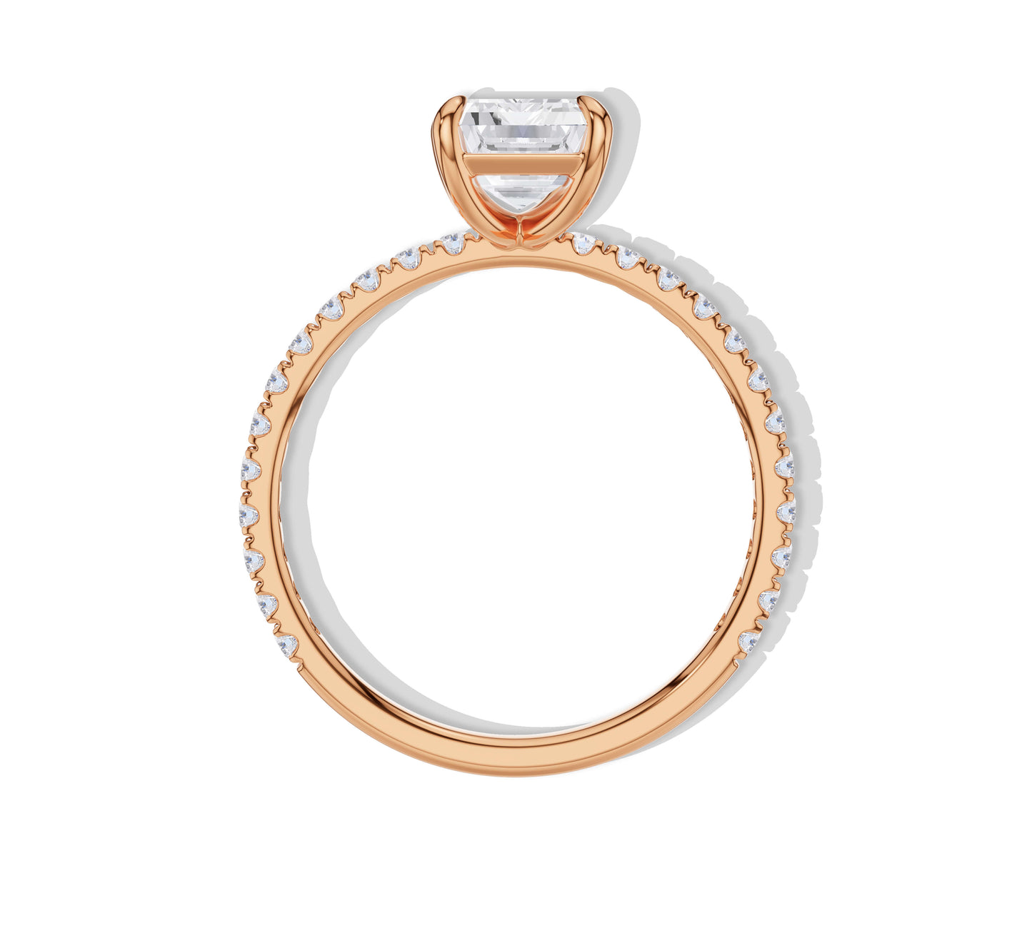 emerald cut diamond ring