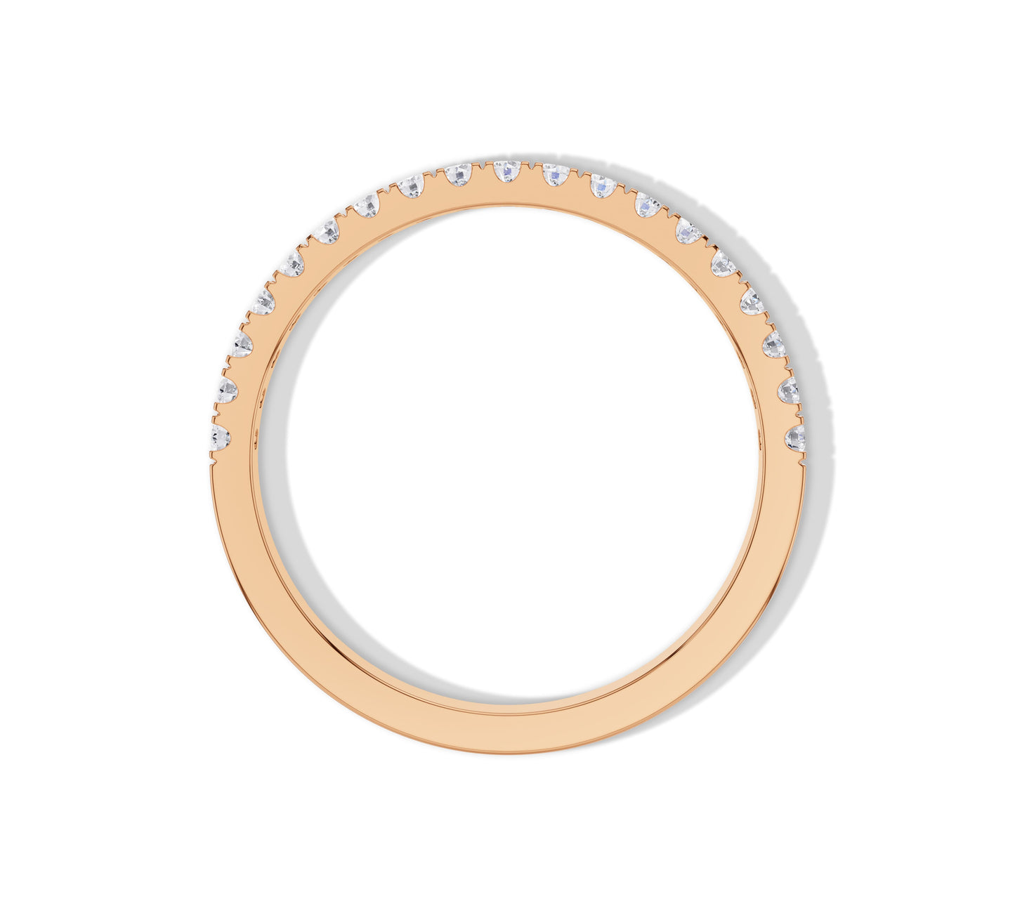 micro pave diamond stackable ring