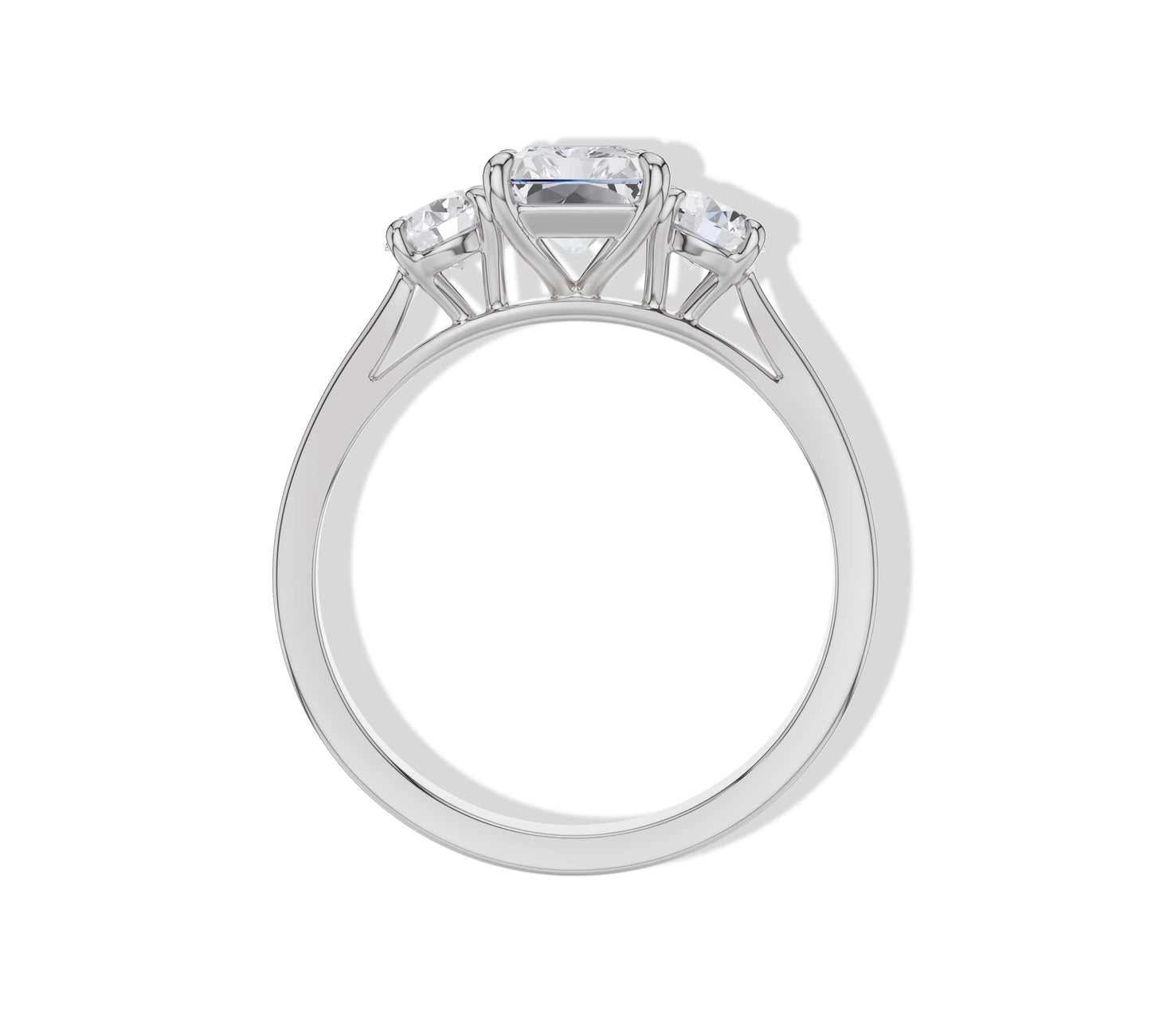 ring with three diamonds
