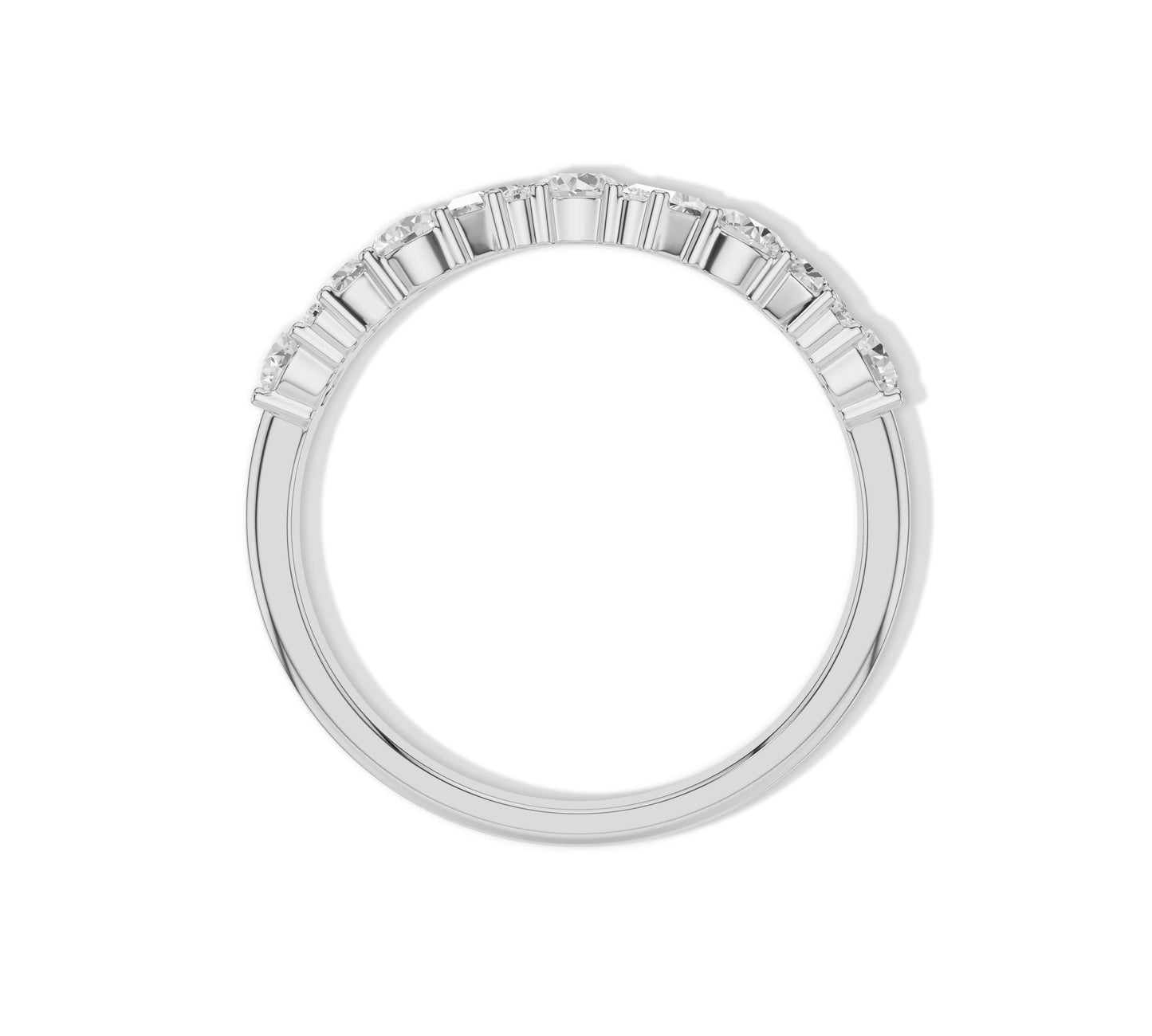 white gold eternity band