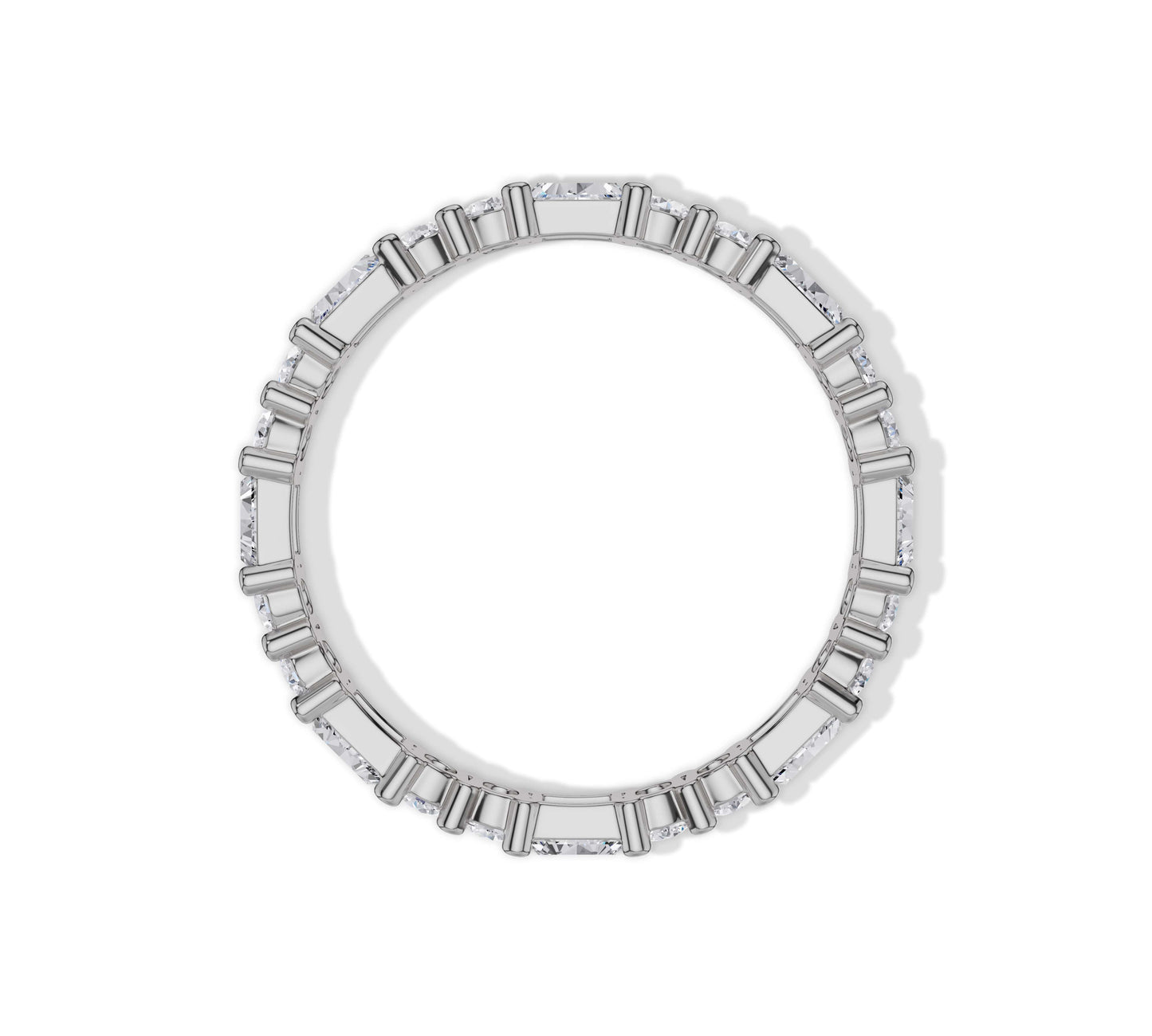 moissanite eternity band