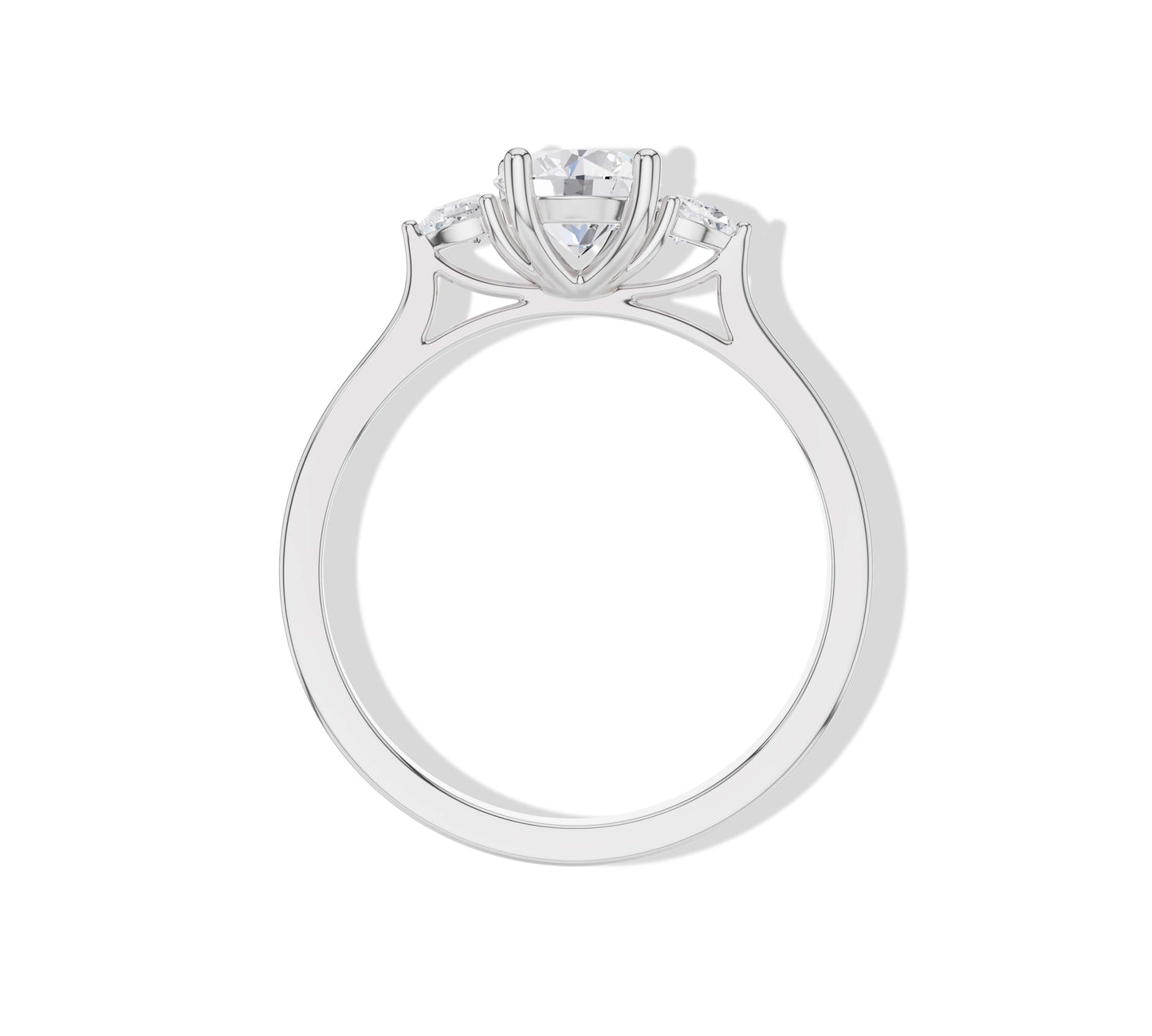 three stone rings
