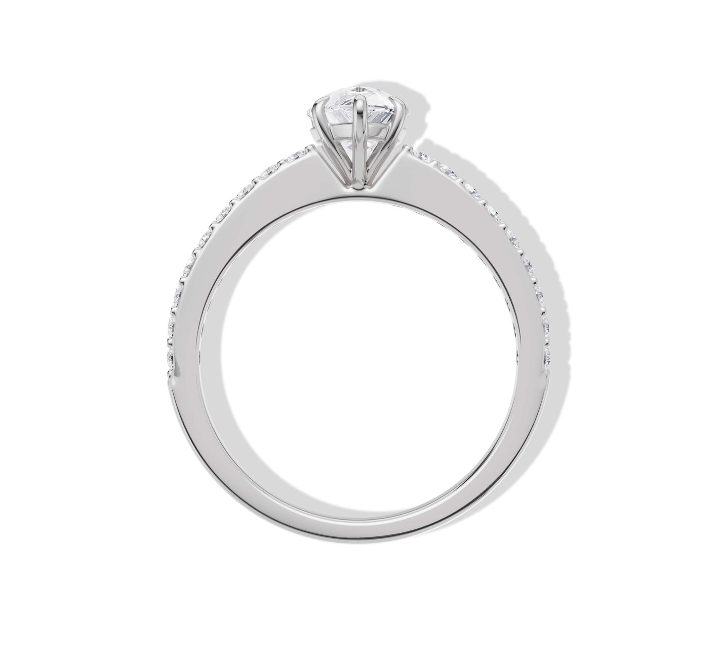 teardrop diamond ring
