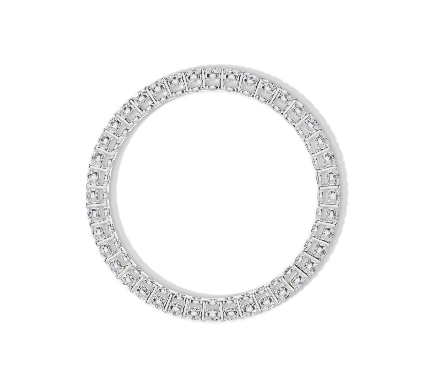 Sparkling eternity wedding band gold