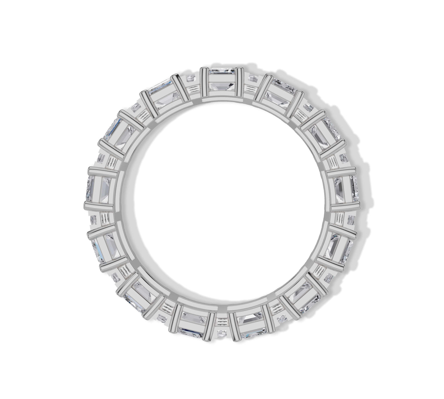 Designer white gold ring with shimmering diamonds for luxury styling