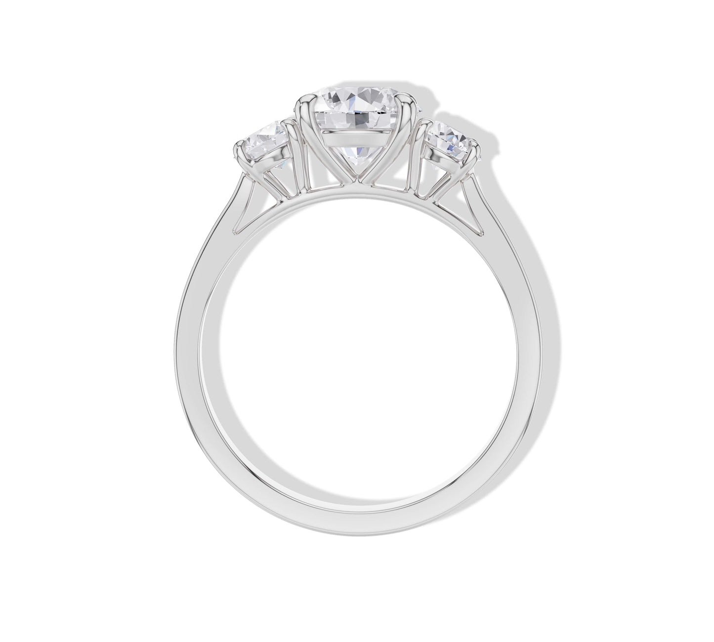 round diamond ring gold