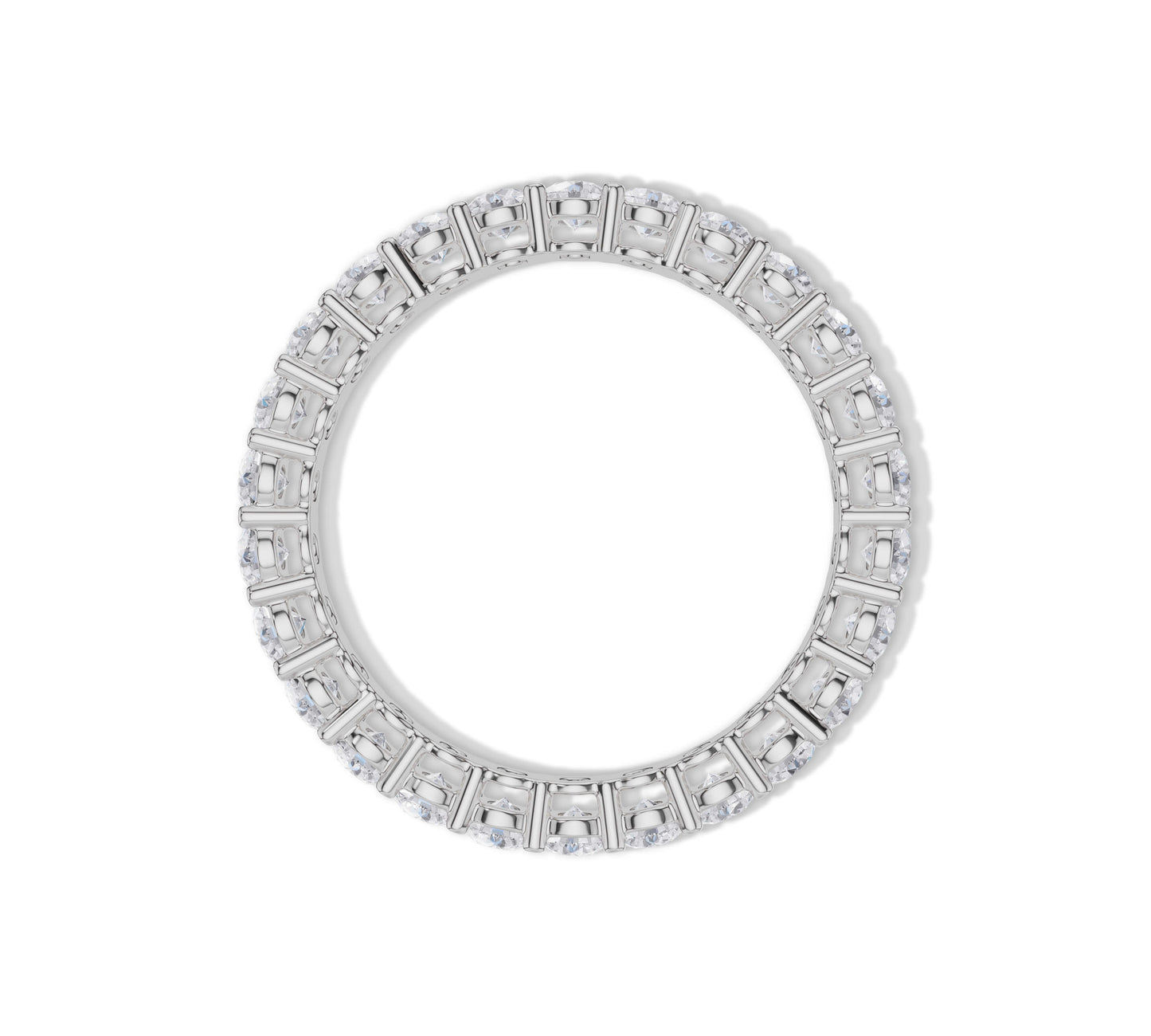 High-shine gold ring with endless diamond sparkle