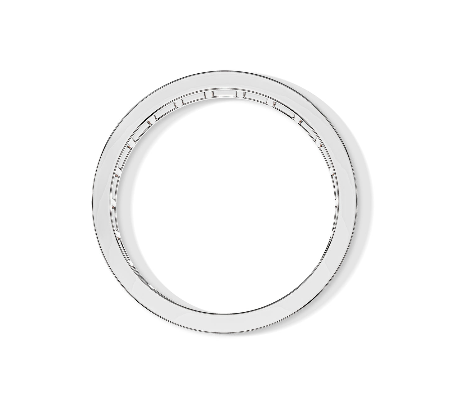 Luxury baguette diamond wedding band