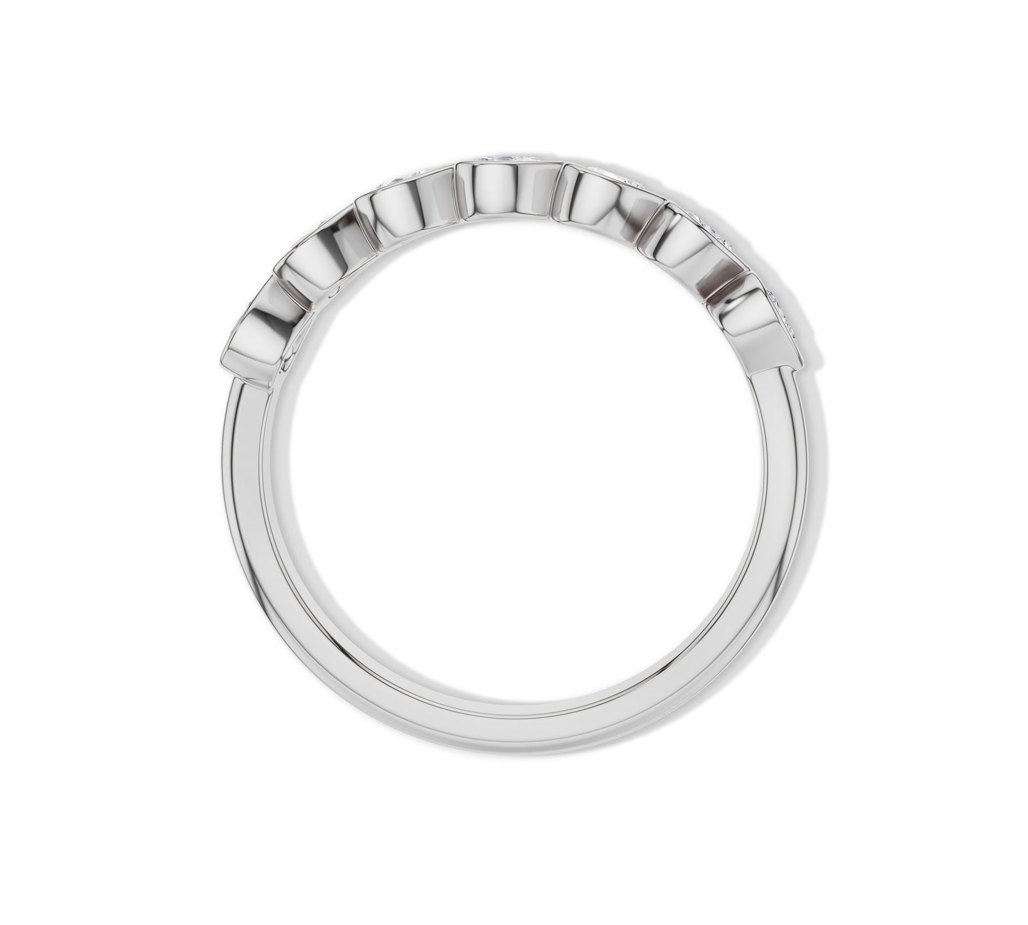 bezel set diamond eternity ring