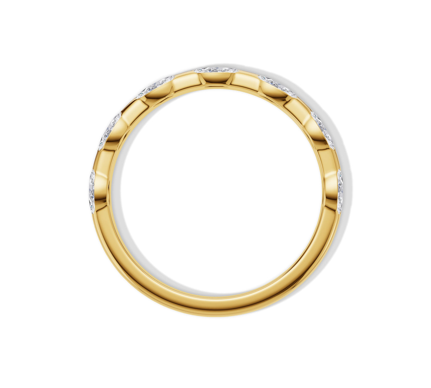 marquise wedding band