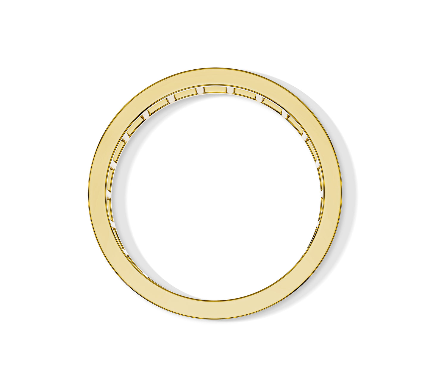 Classic white gold baguette diamond ring