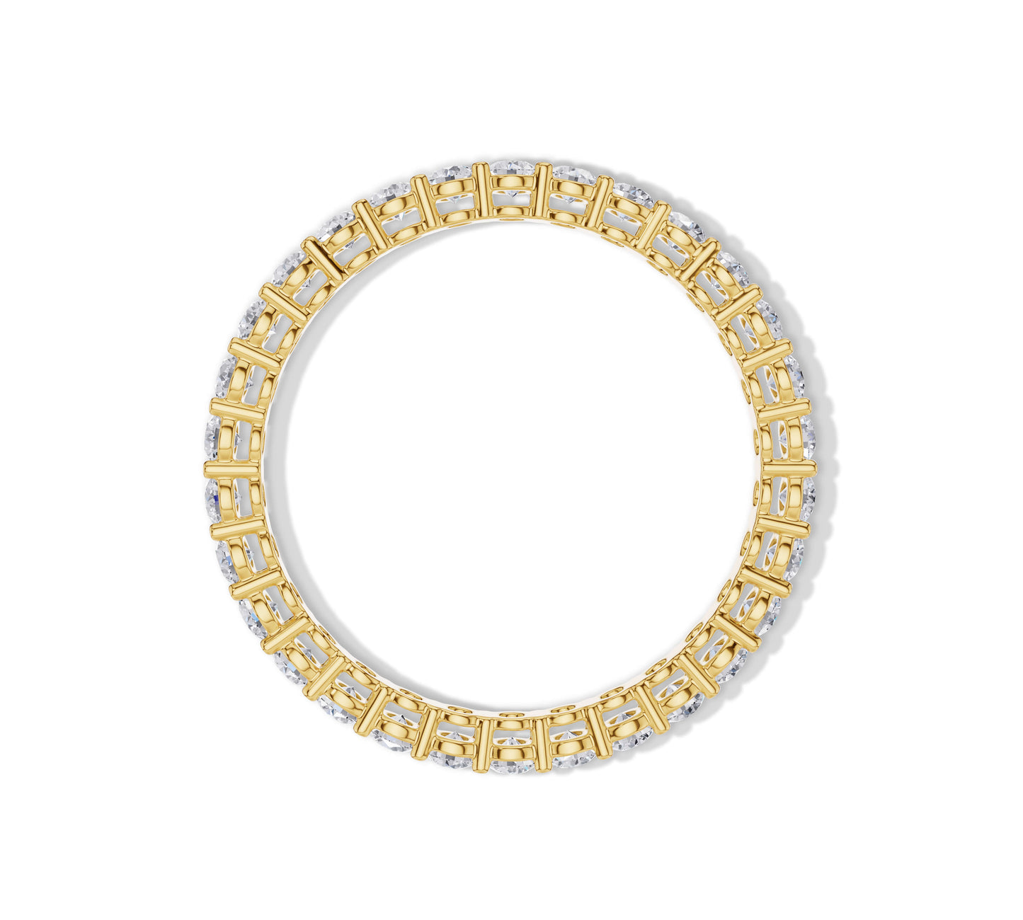 Elegant eternity ring crafted in 18K yellow gold