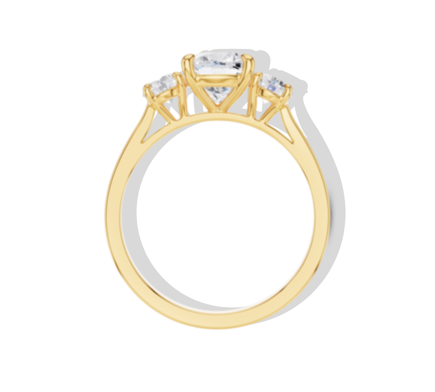 cushion cut engagement ring
