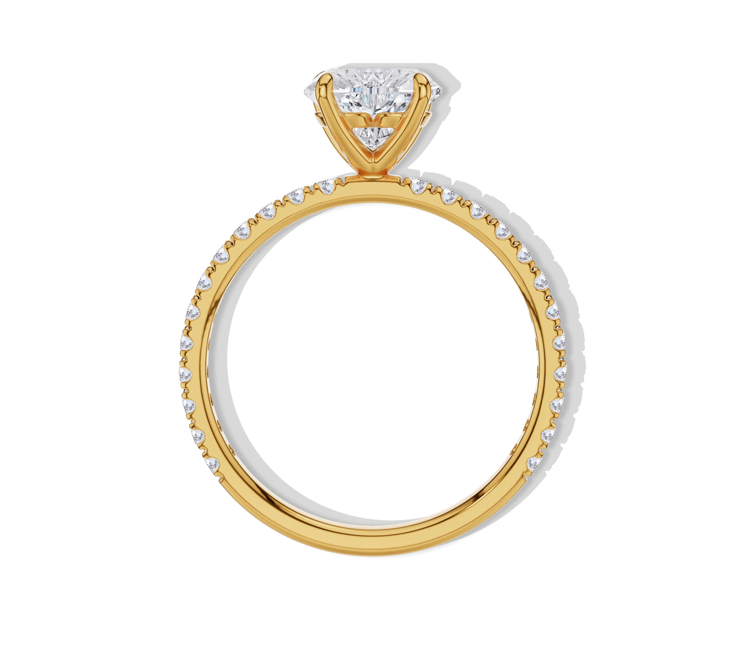 diamond heart ring