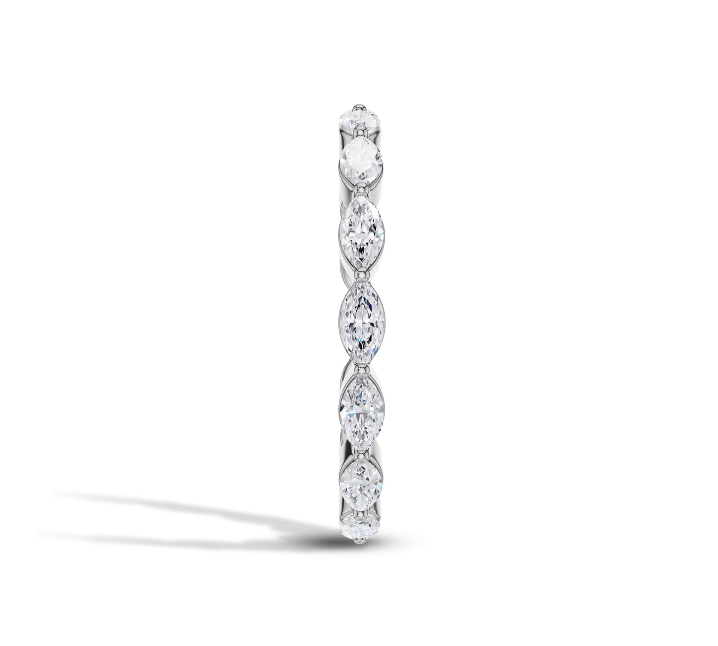 horizontal marquise diamond band