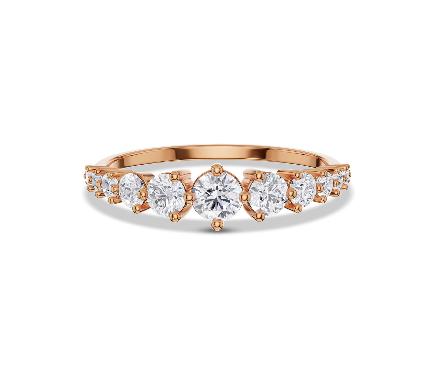 small to big diamond ring