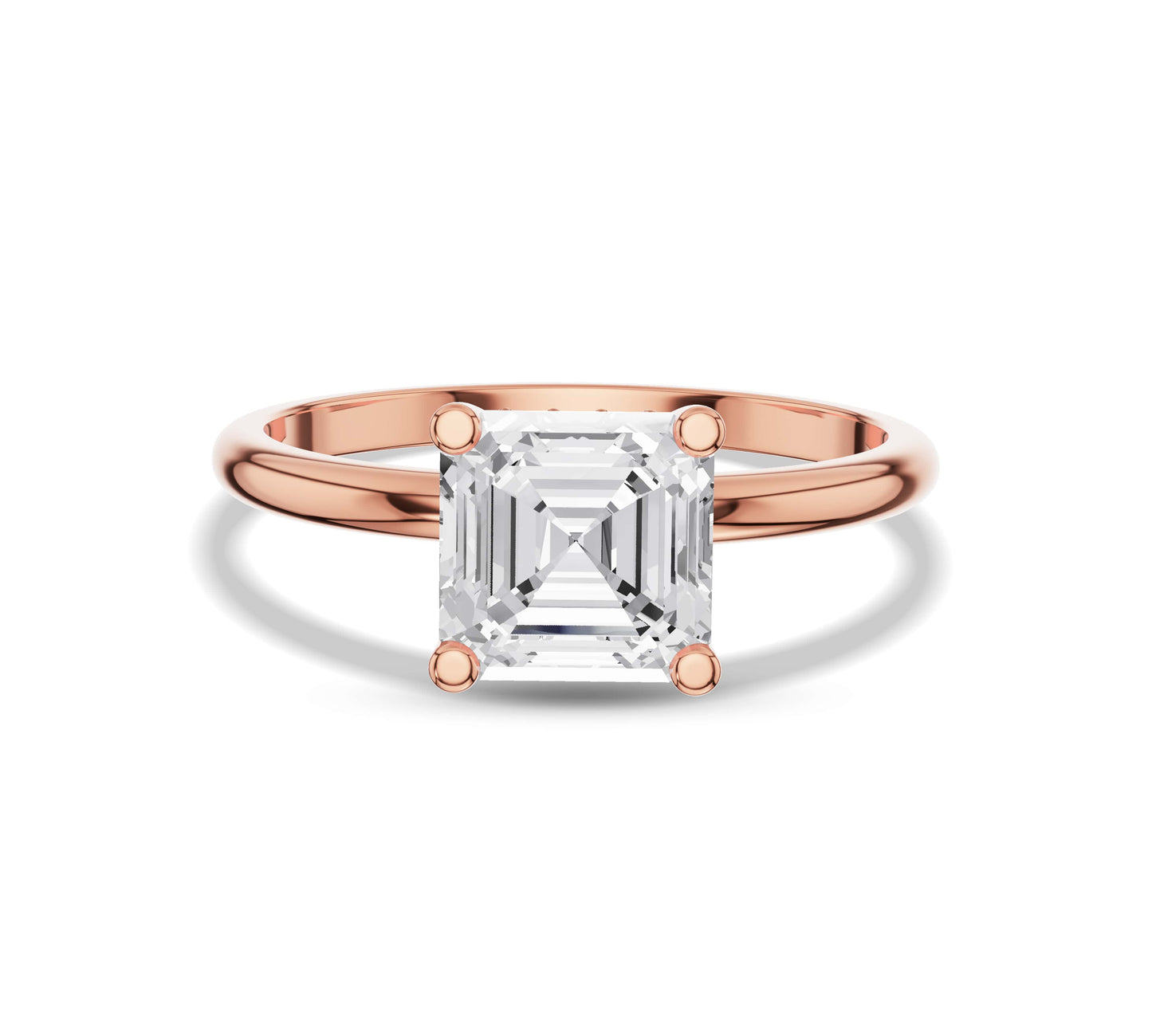 hidden halo lab diamond engagement ring