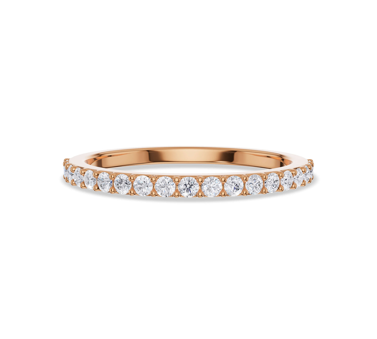 Rose gold petite stackable ring