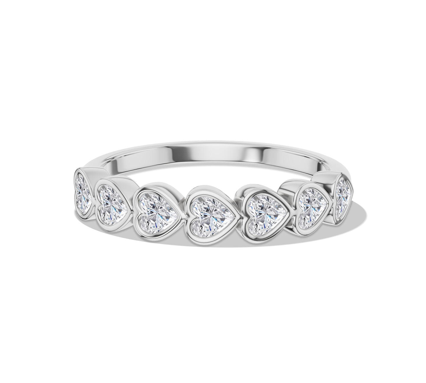 bezel set diamond band