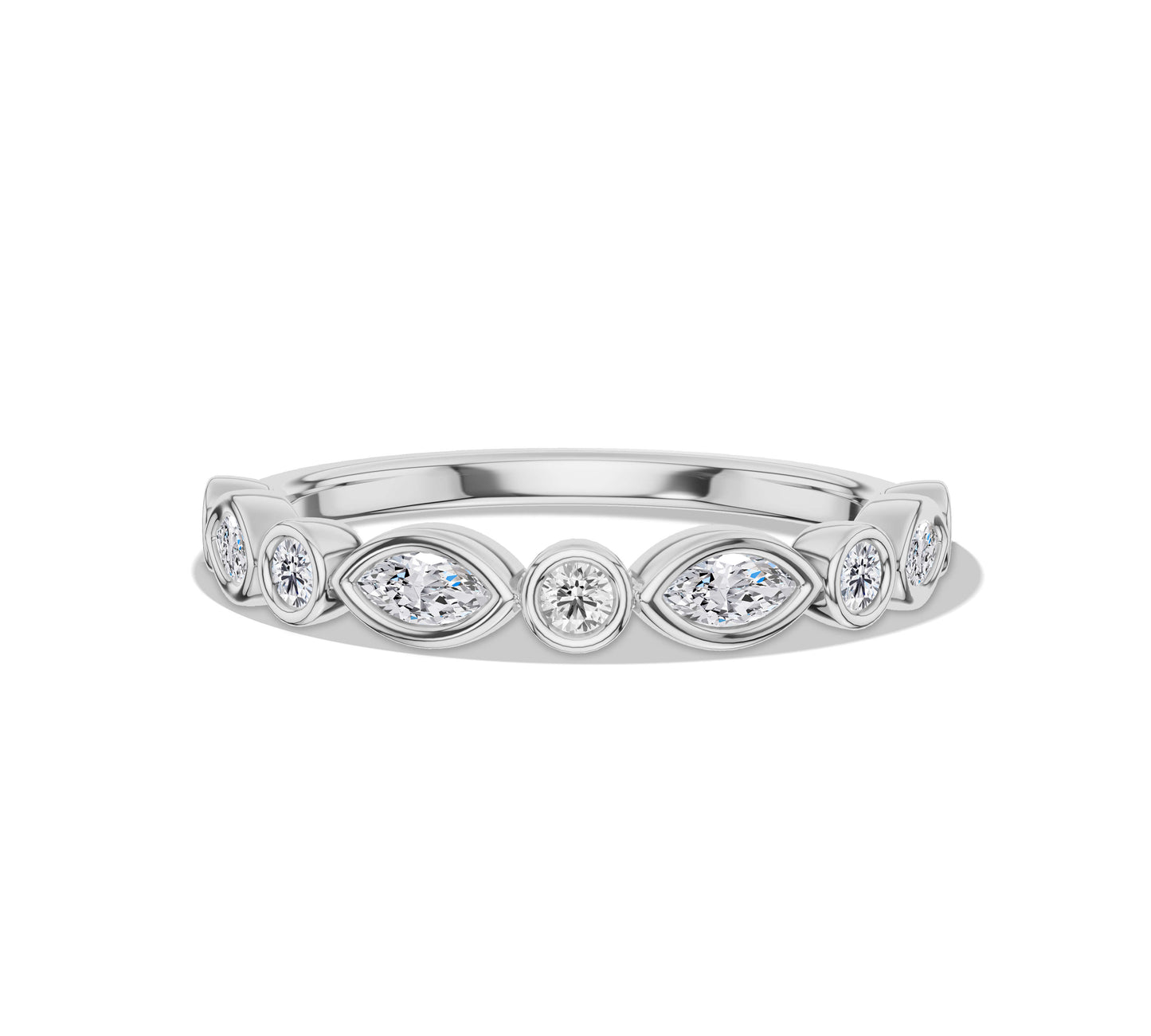 diamond eternity band white gold