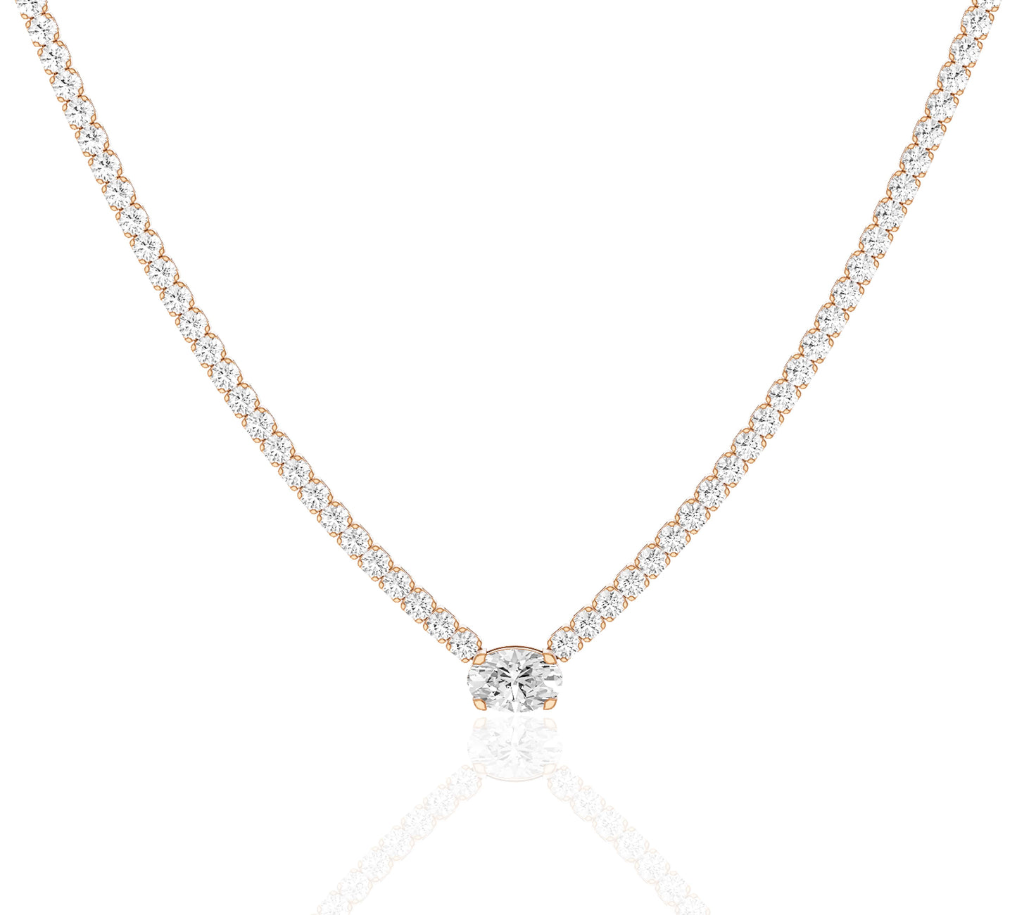diamond tennis necklace